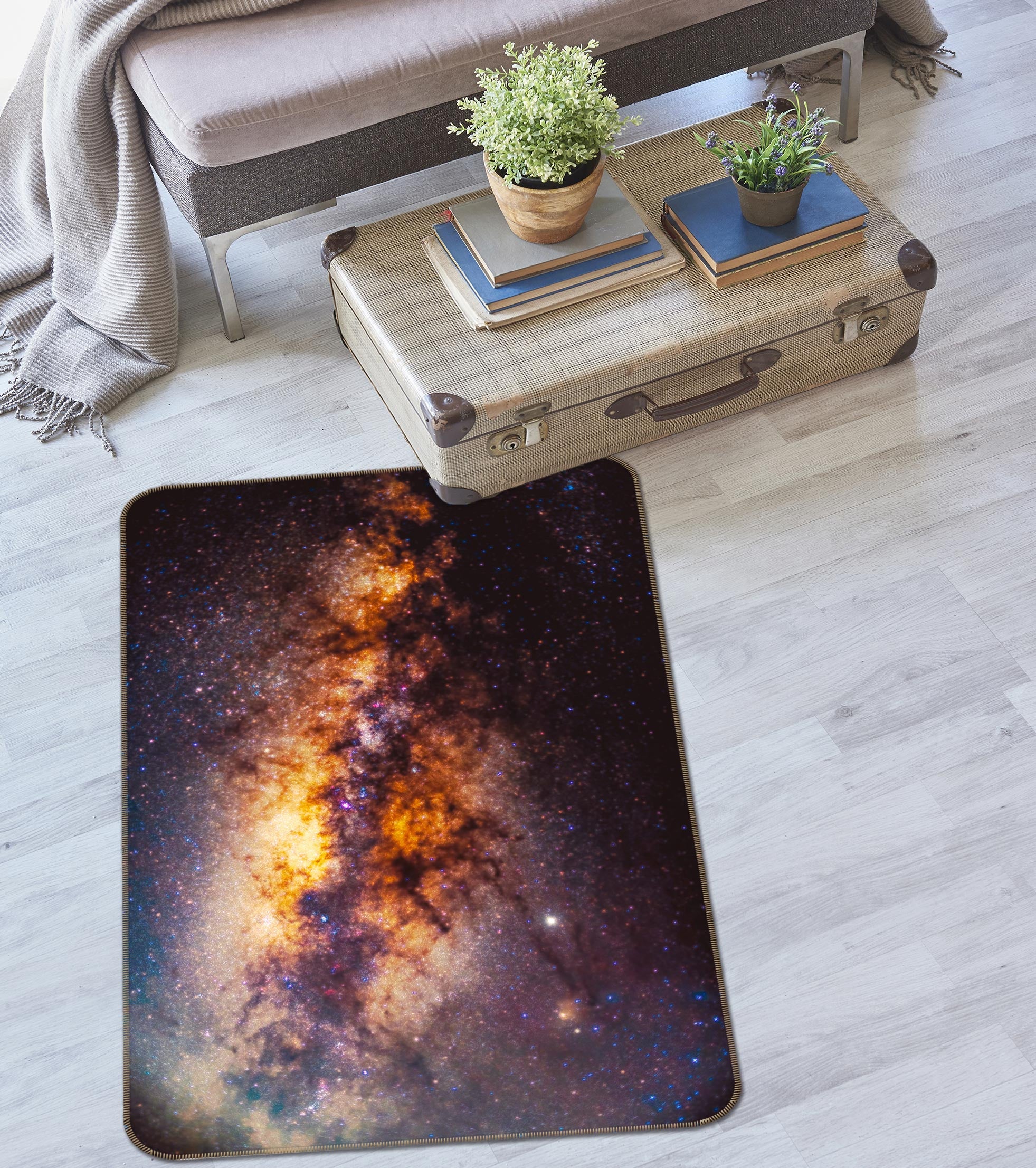 3D Starry Sky 27056 Non Slip Rug Mat