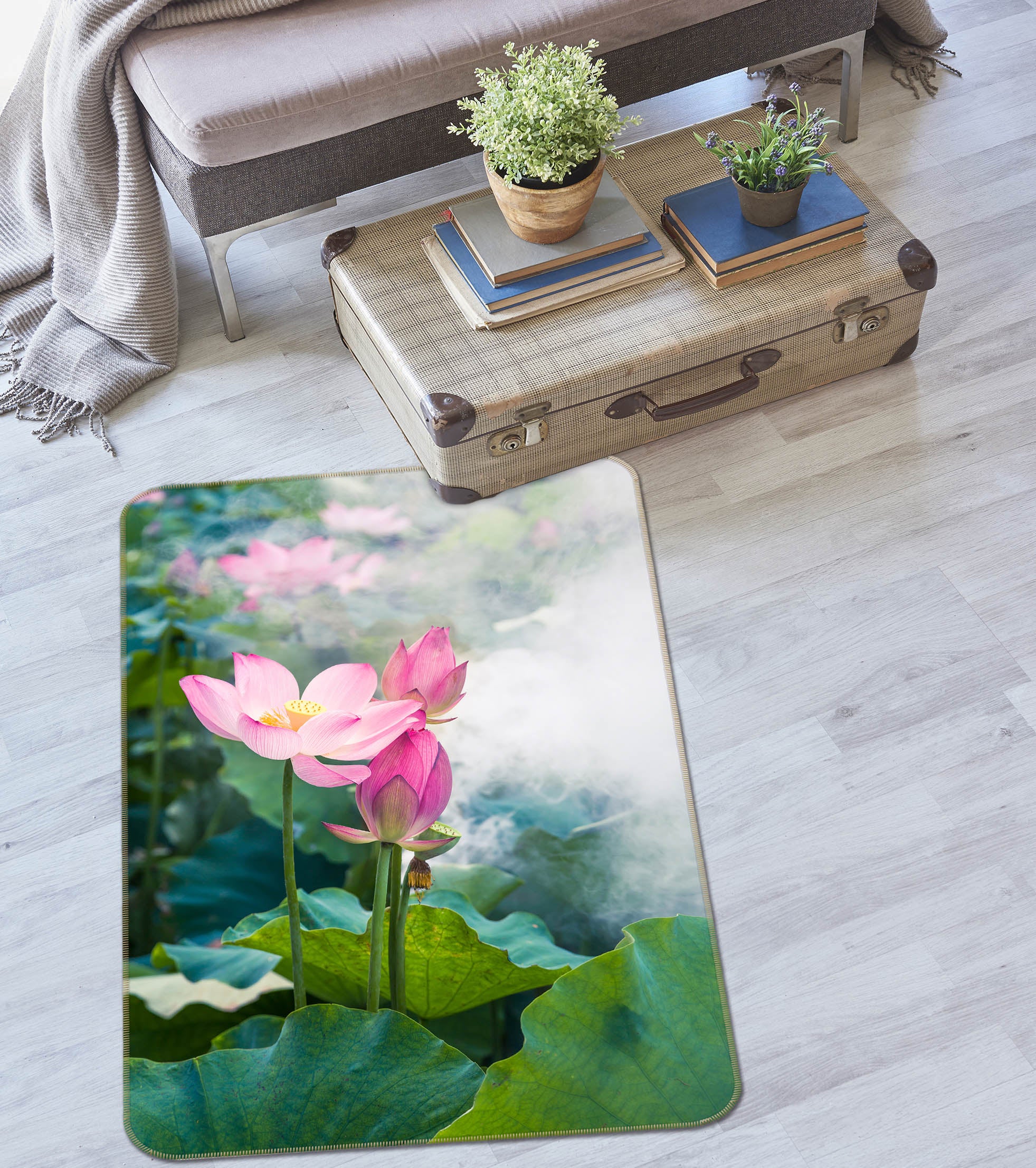 3D Lotus 26039 Non Slip Rug Mat