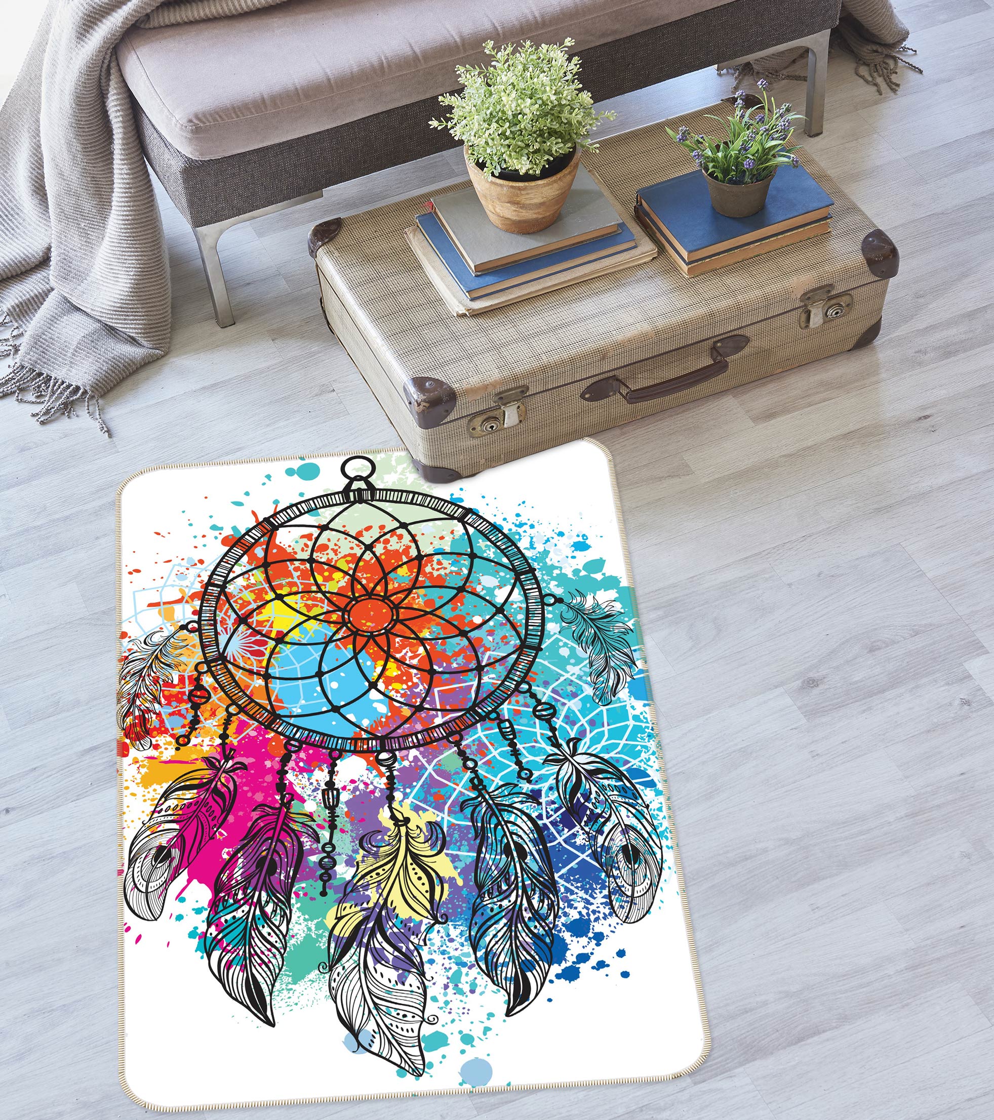 3D Dream Catcher 37116 Non Slip Rug Mat