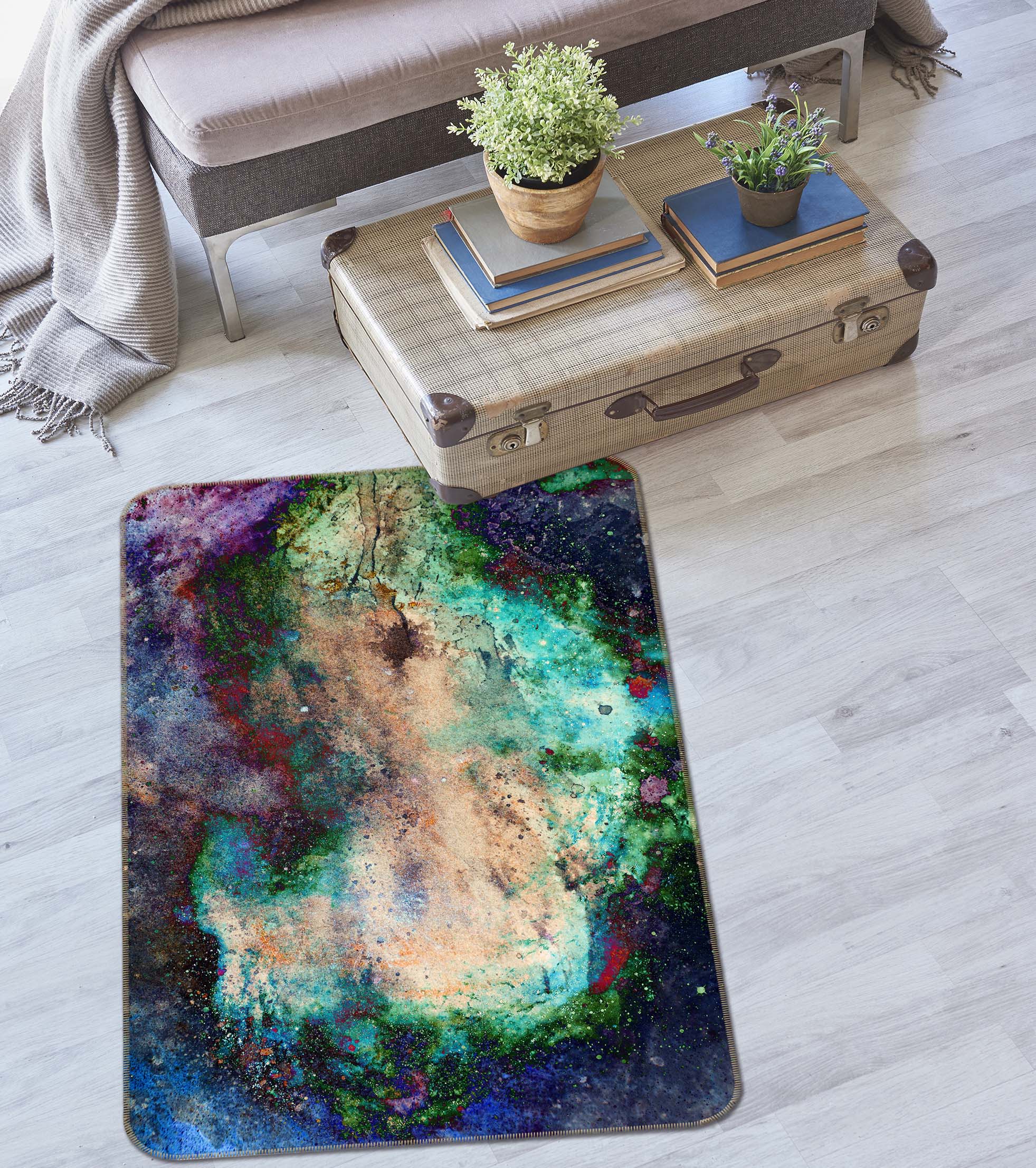 3D Colour 65051 Non Slip Rug Mat