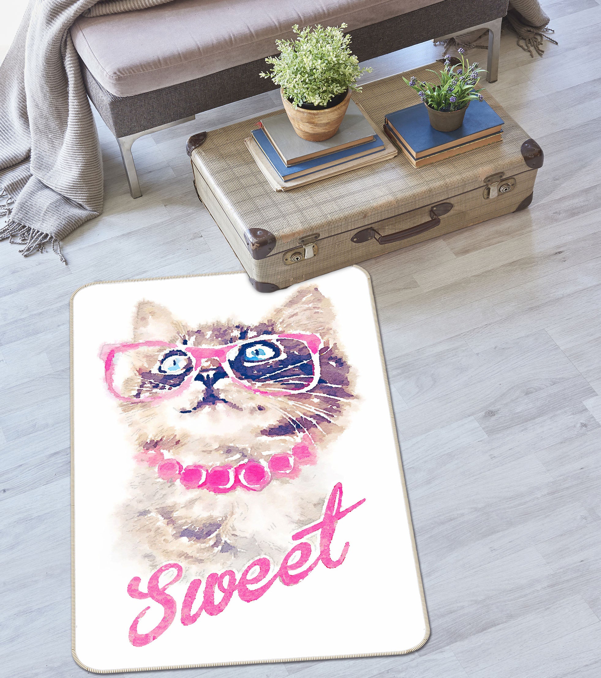3D Cat 38189 Animal Non Slip Rug Mat