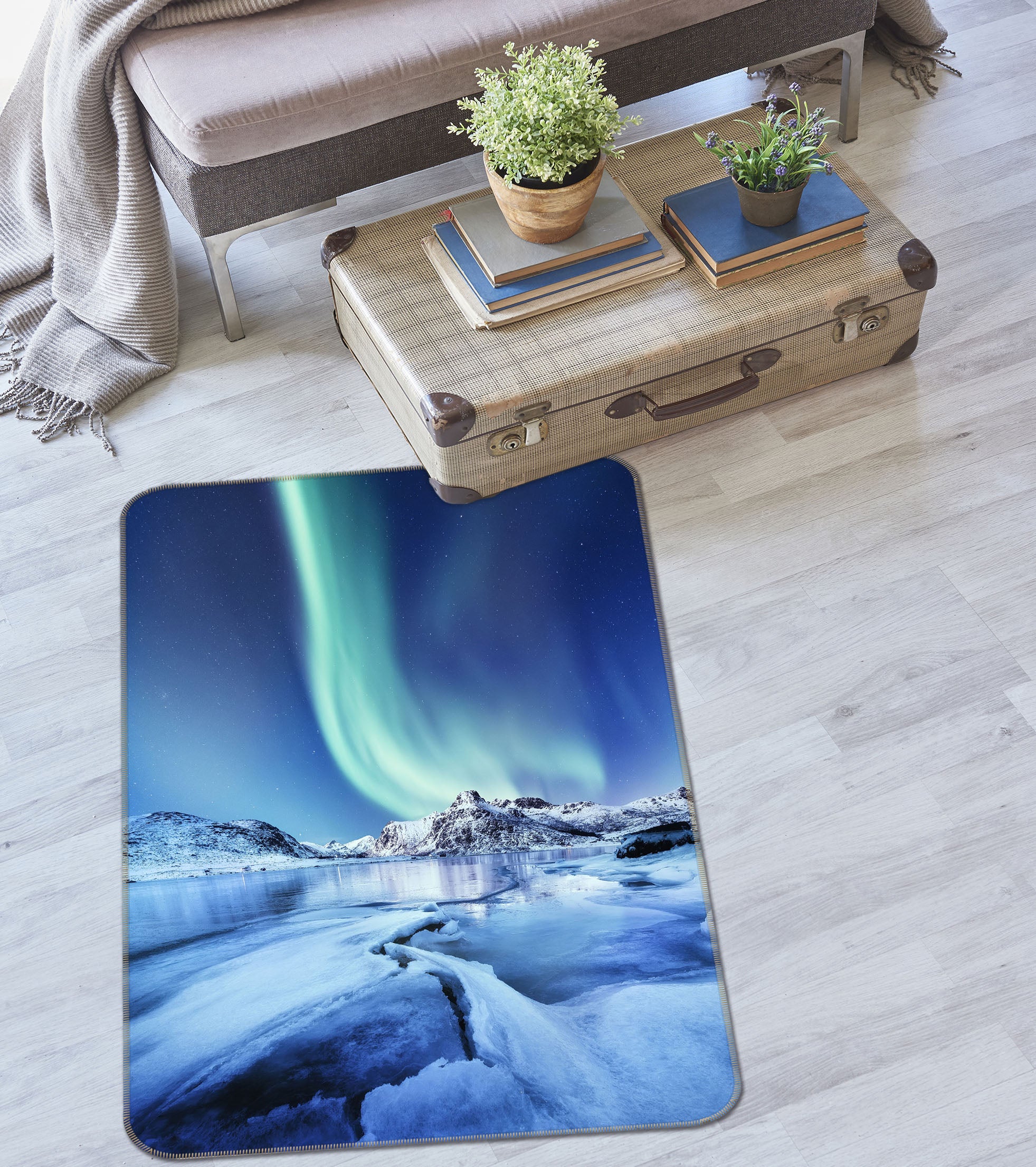 3D Glacier 26198 Non Slip Rug Mat