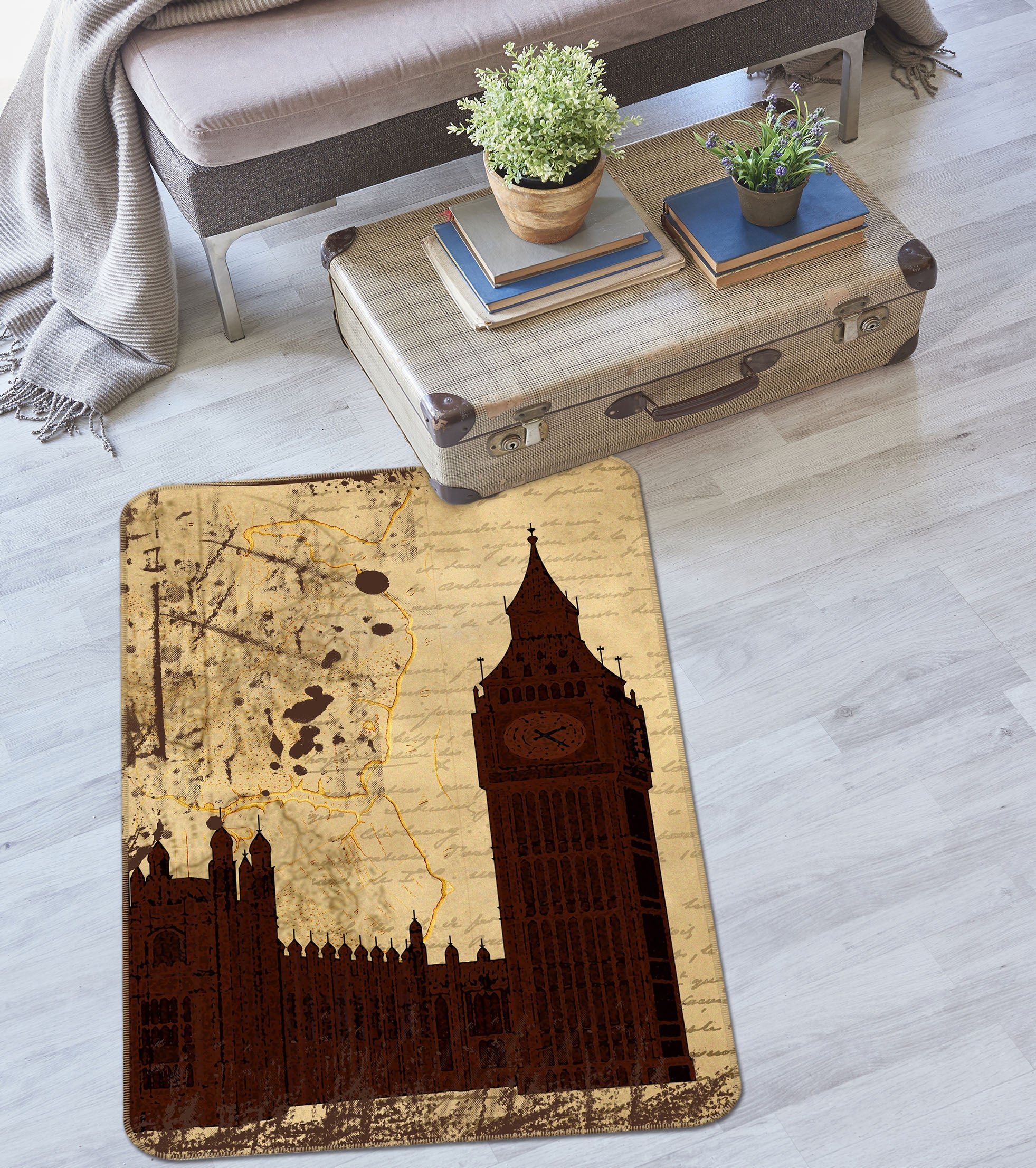 3D Building 32141 Non Slip Rug Mat