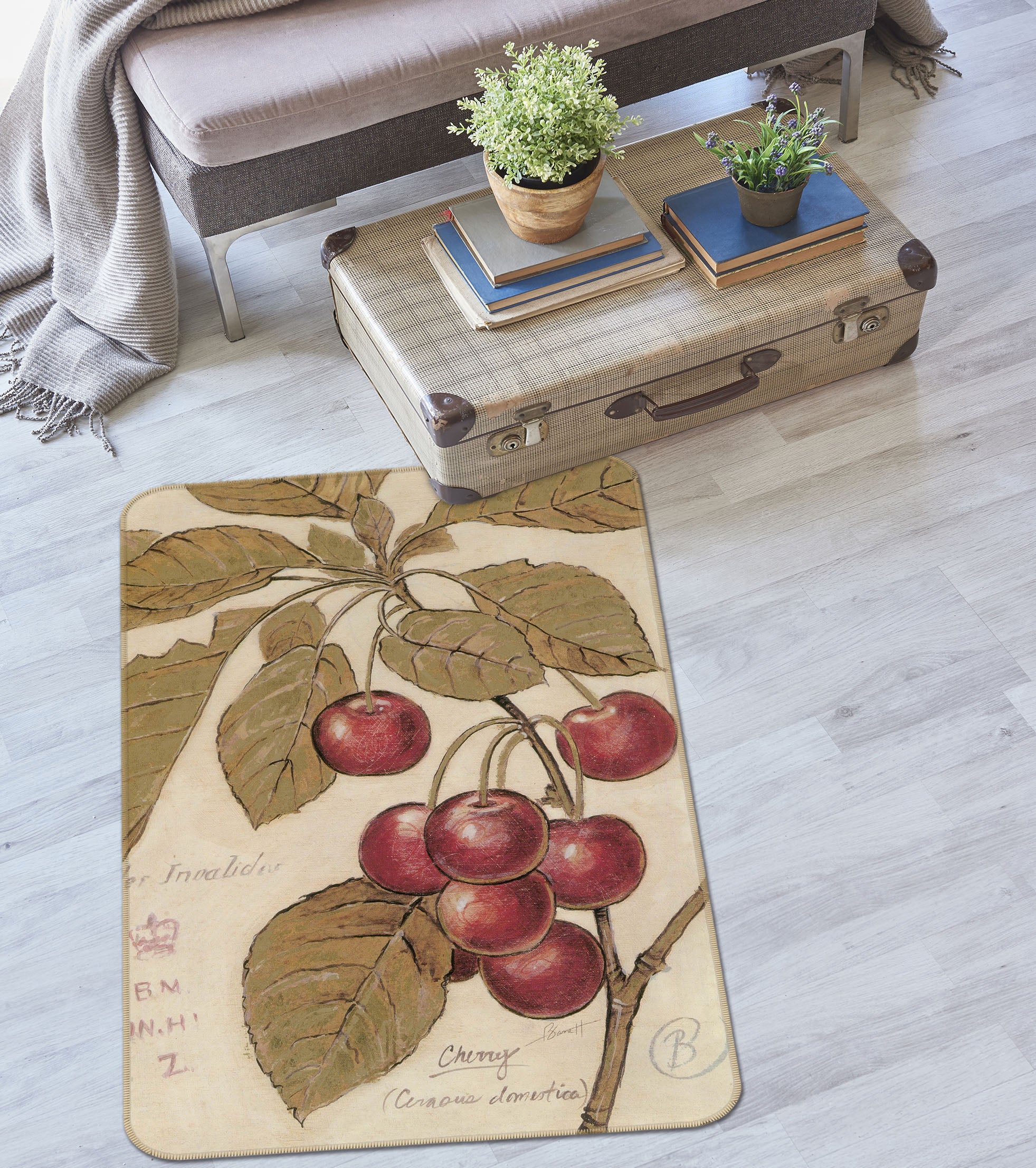 3D Cherry 32174 Non Slip Rug Mat