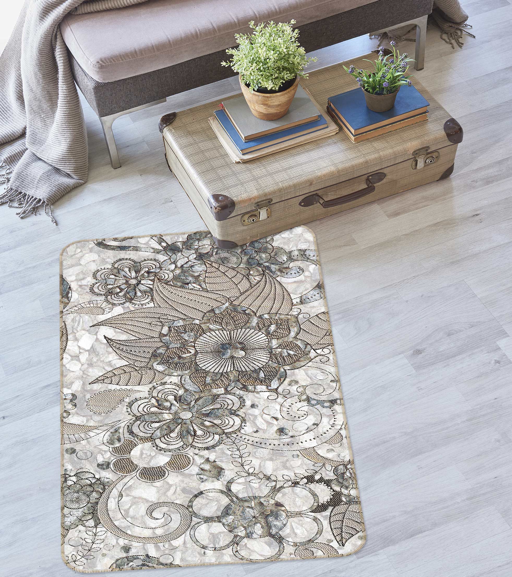 3D Pattern 33078 Non Slip Rug Mat