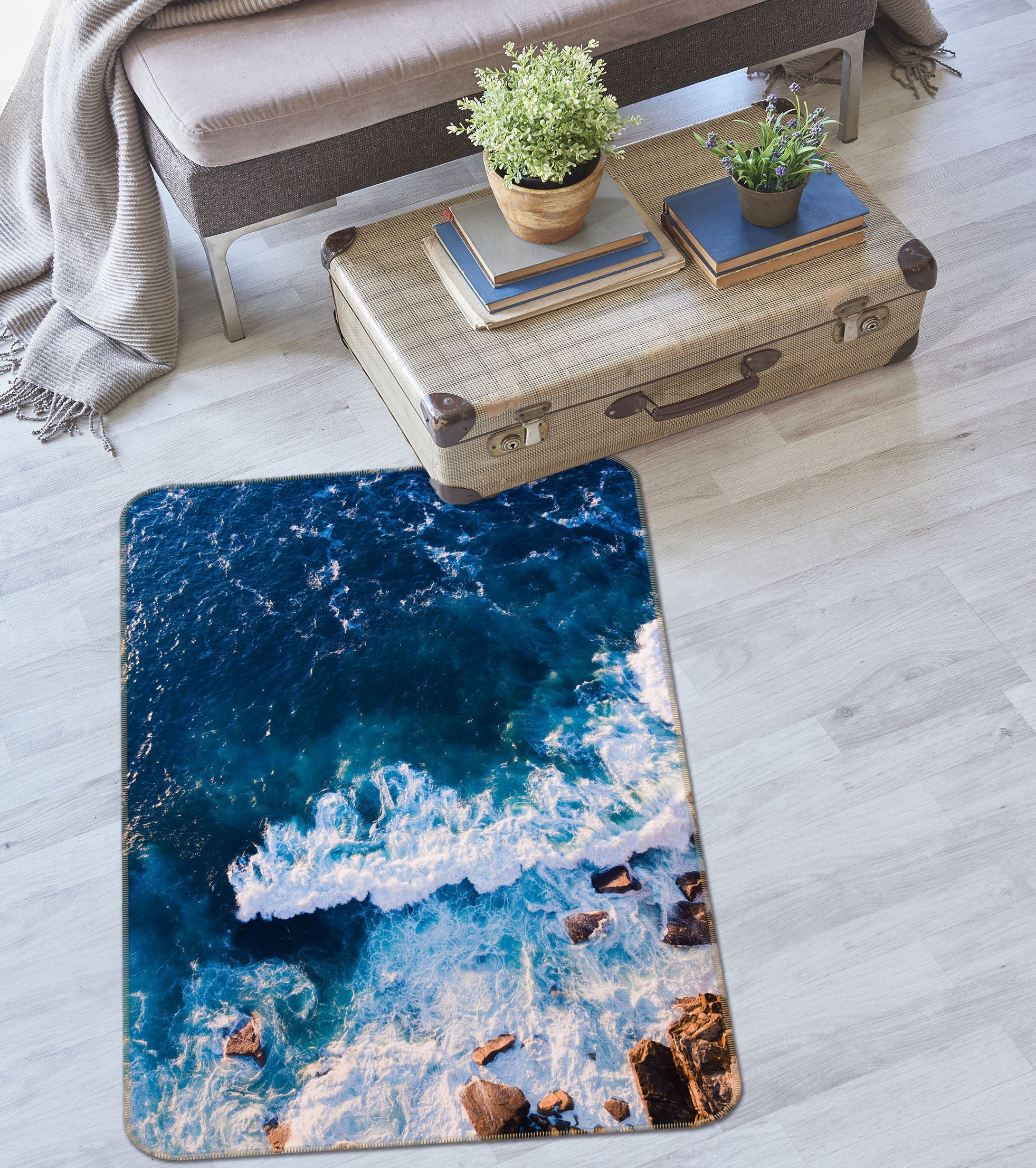 3D Waves 26159 Non Slip Rug Mat