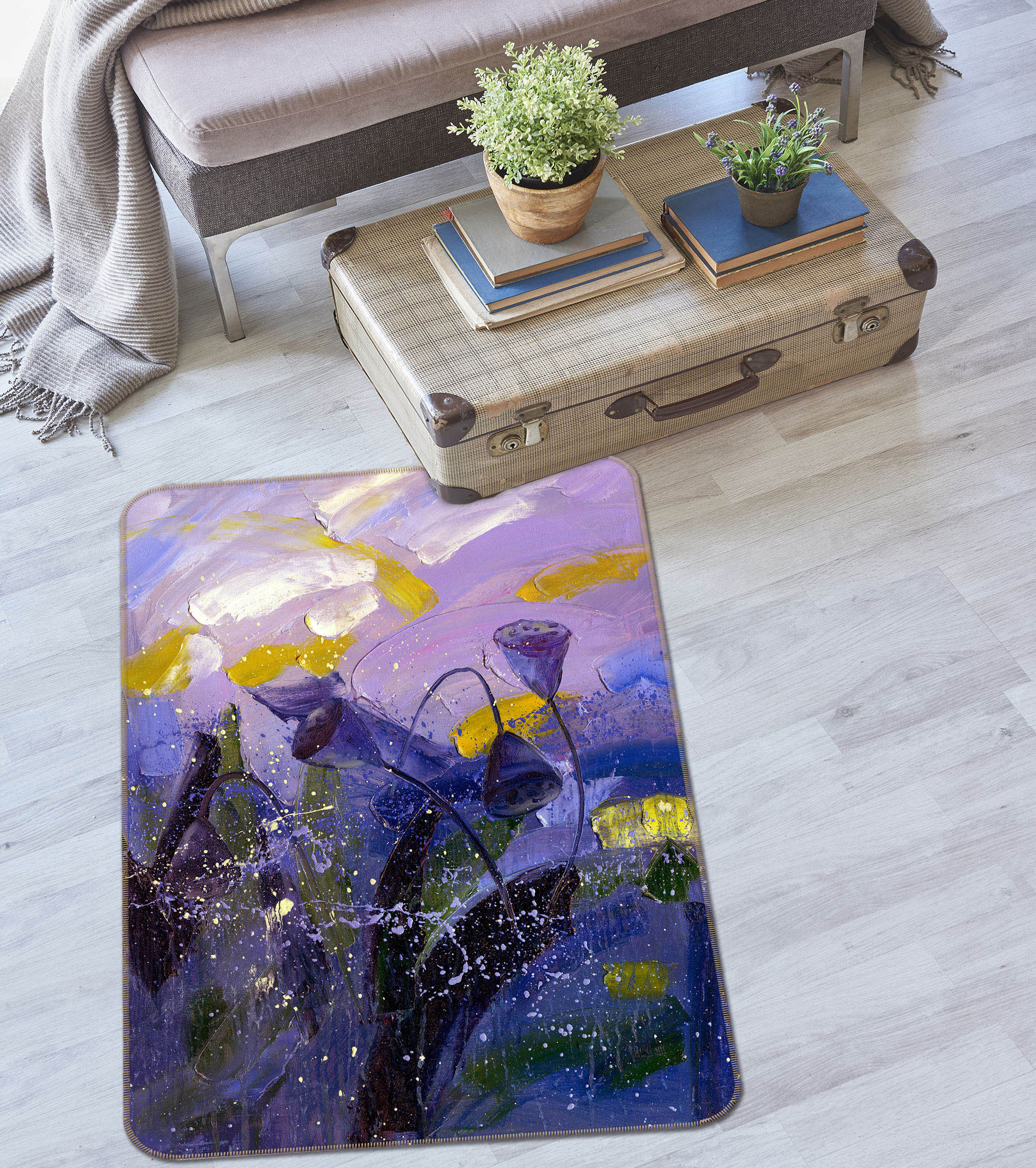 3D Flowers 32171 Non Slip Rug Mat