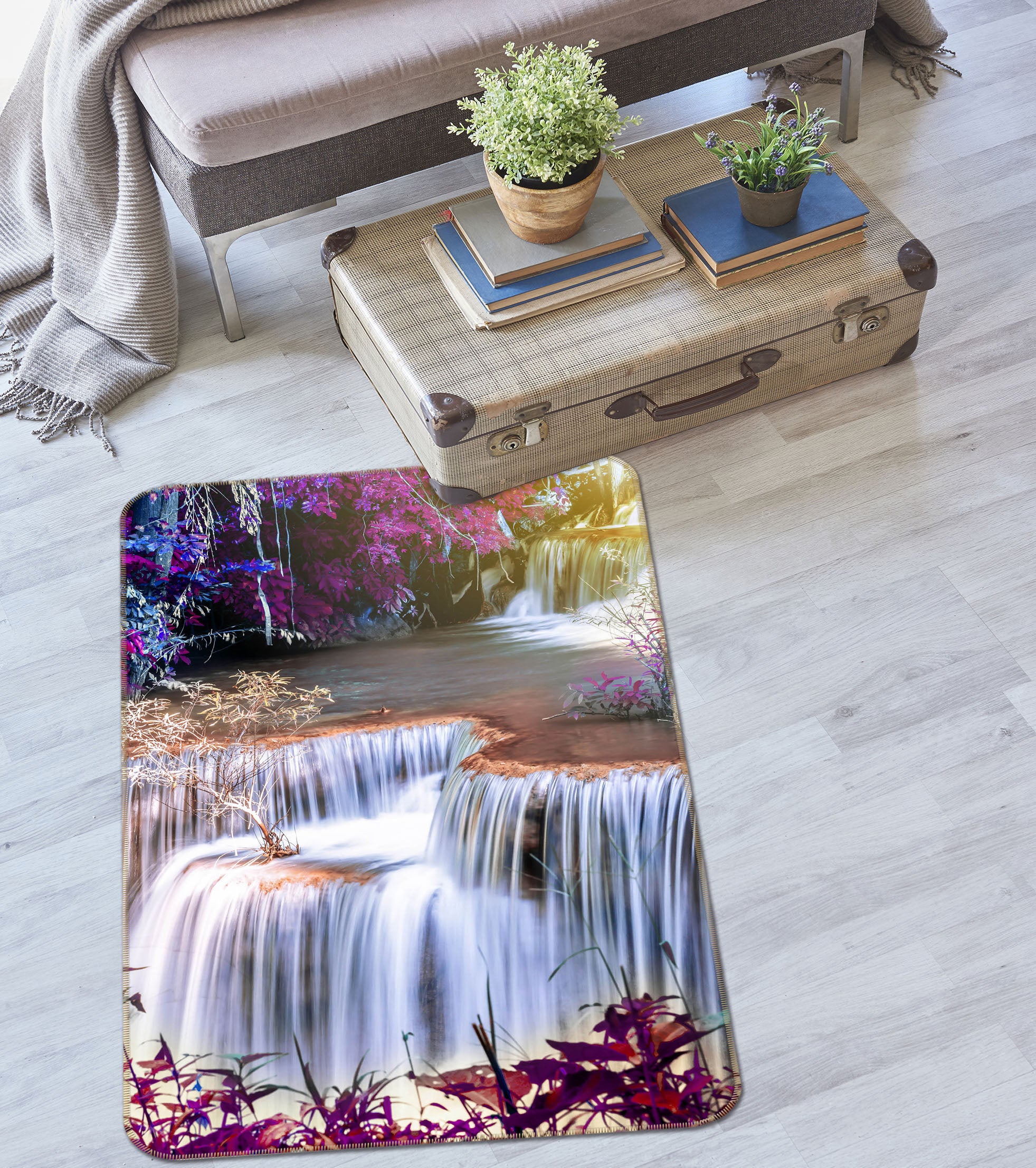 3D Waterfall 26179 Non Slip Rug Mat
