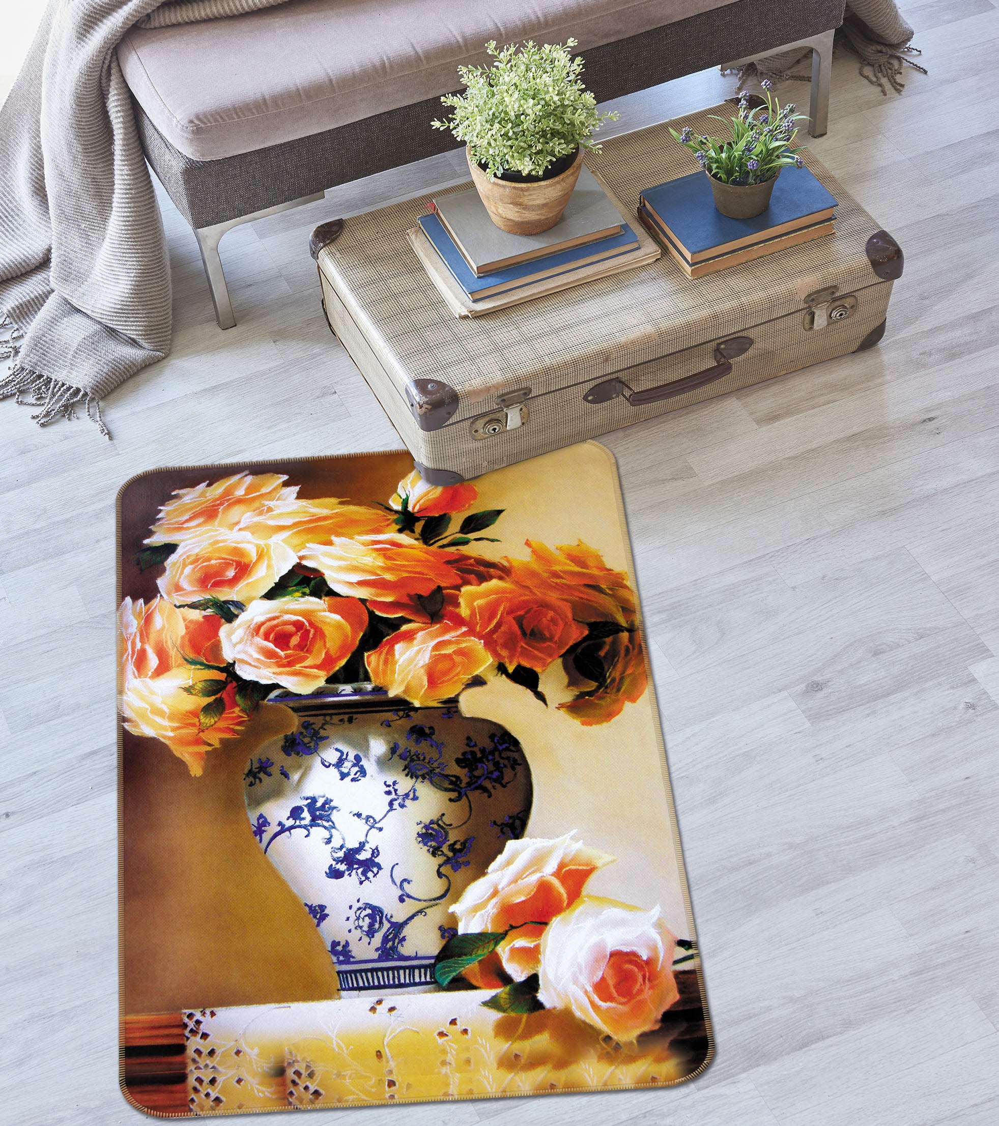 3D Vase 33231 Non Slip Rug Mat
