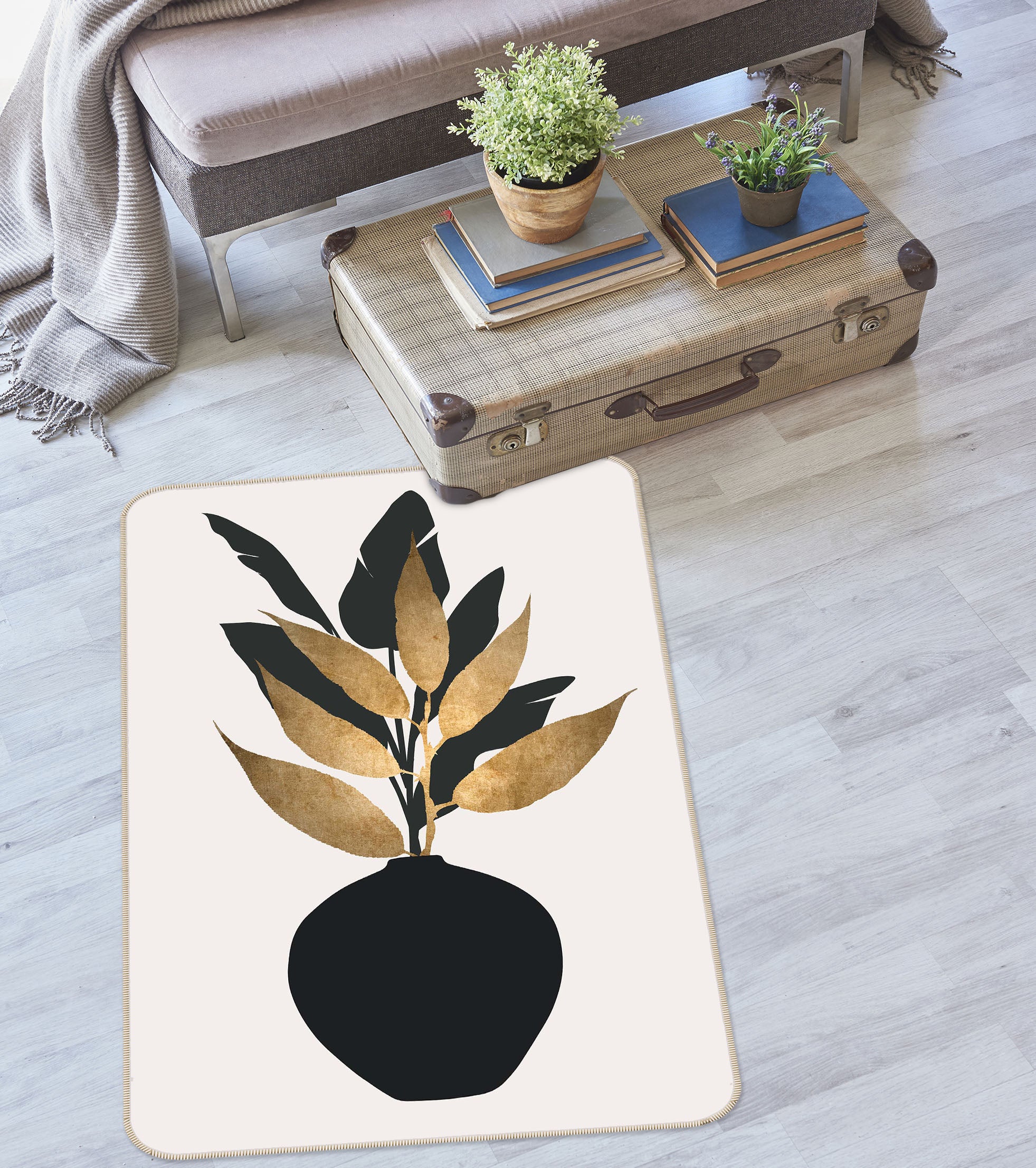 3D Ceramic Vase 1019 Boris Draschoff Rug Non Slip Rug Mat