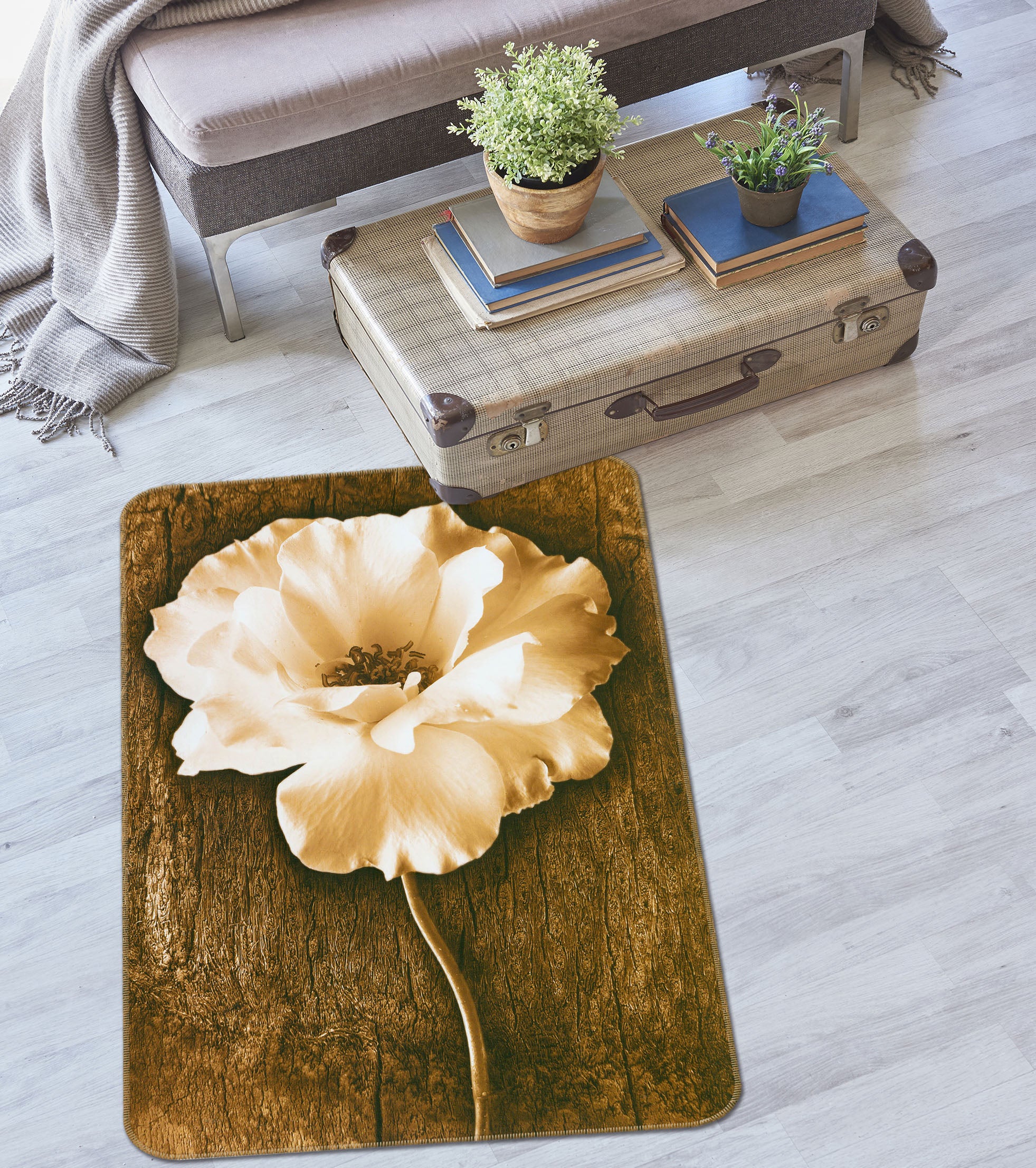 3D Flowers 32166 Non Slip Rug Mat