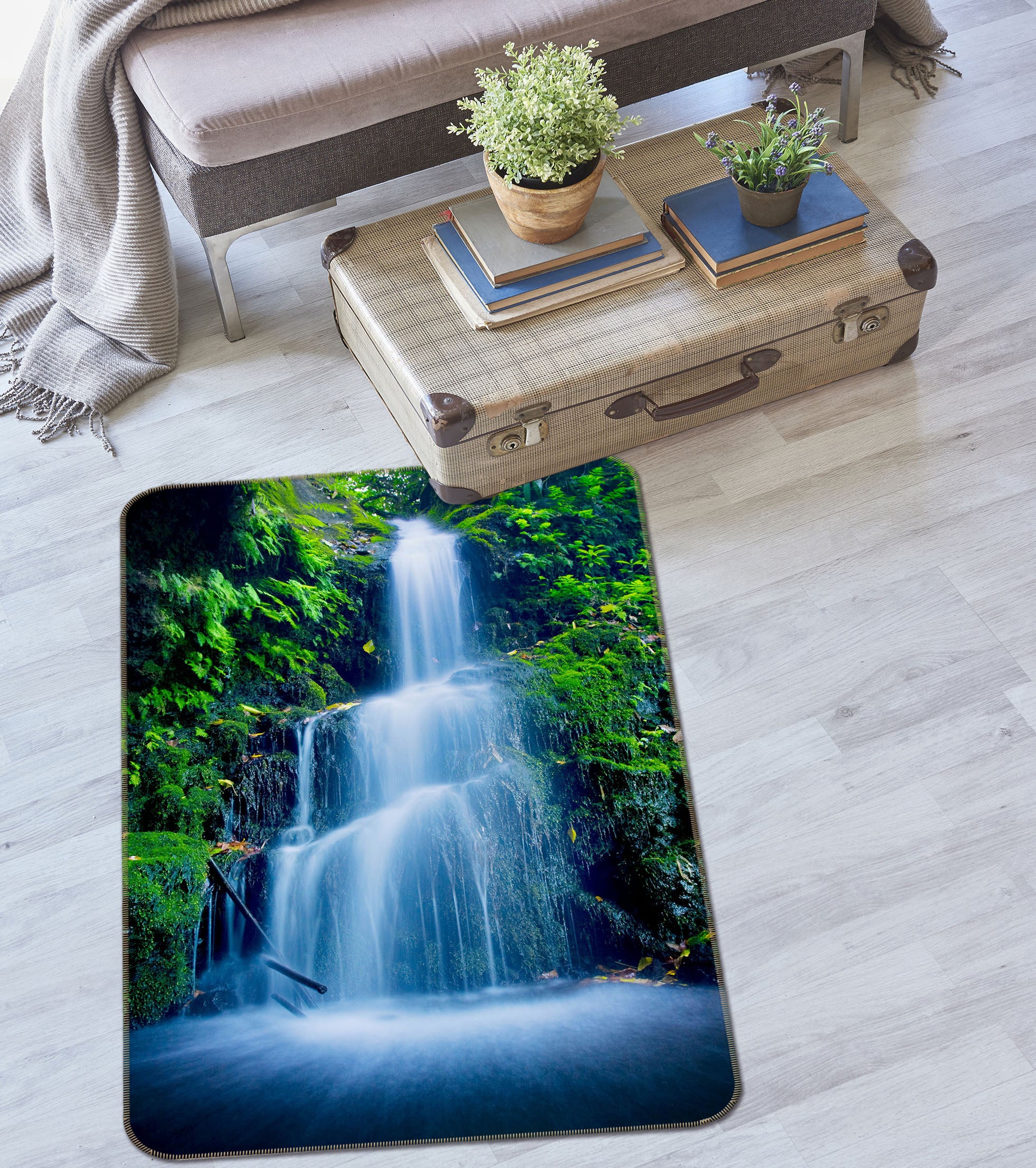 3D Waterfall 26118 Non Slip Rug Mat