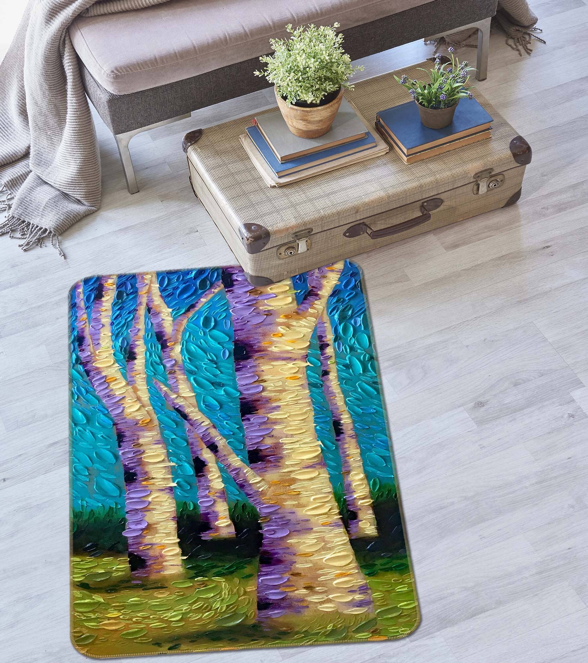 3D Garden Mystery Panel 1026 Dena Tollefson Rug Non Slip Rug Mat Mat AJ Creativity Home 