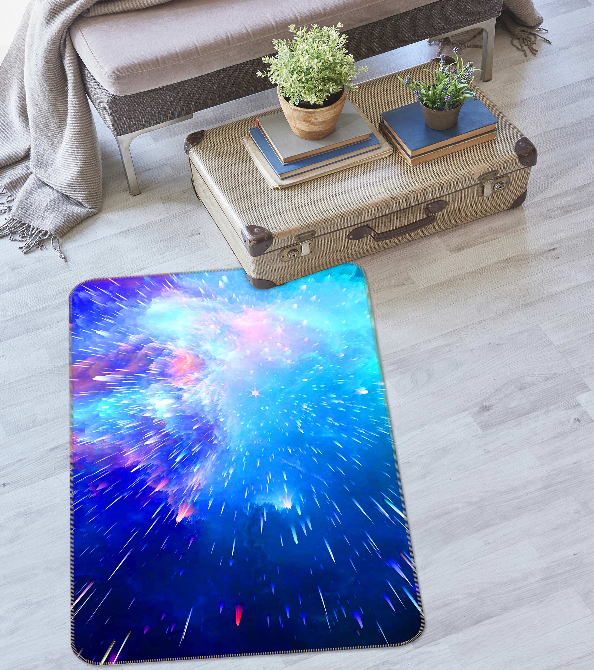 3D Fireworks 27013 Non Slip Rug Mat