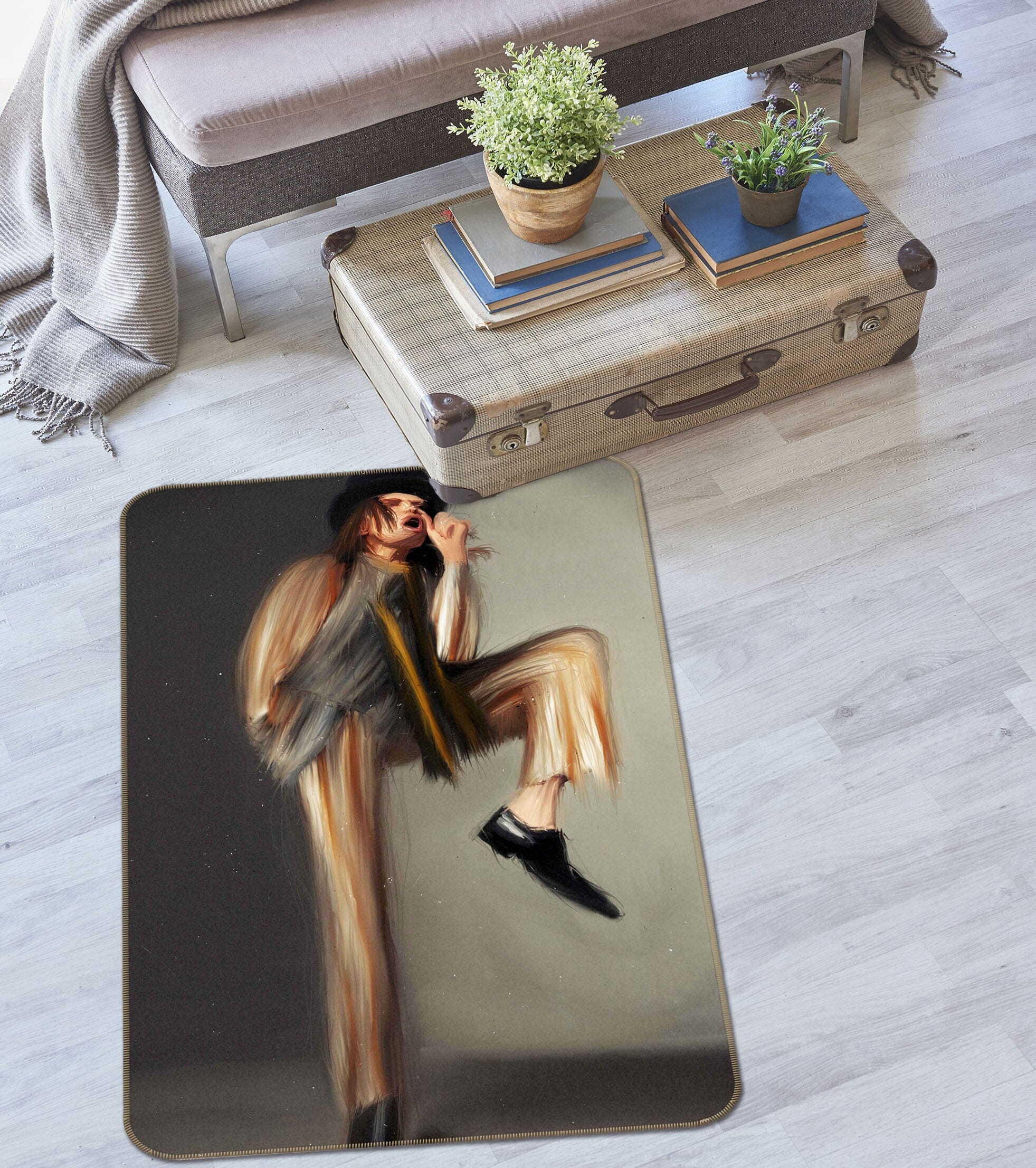 3D Mad Hatter 1010 Marco Cavazzana Rug Non Slip Rug Mat Mat AJ Creativity Home 