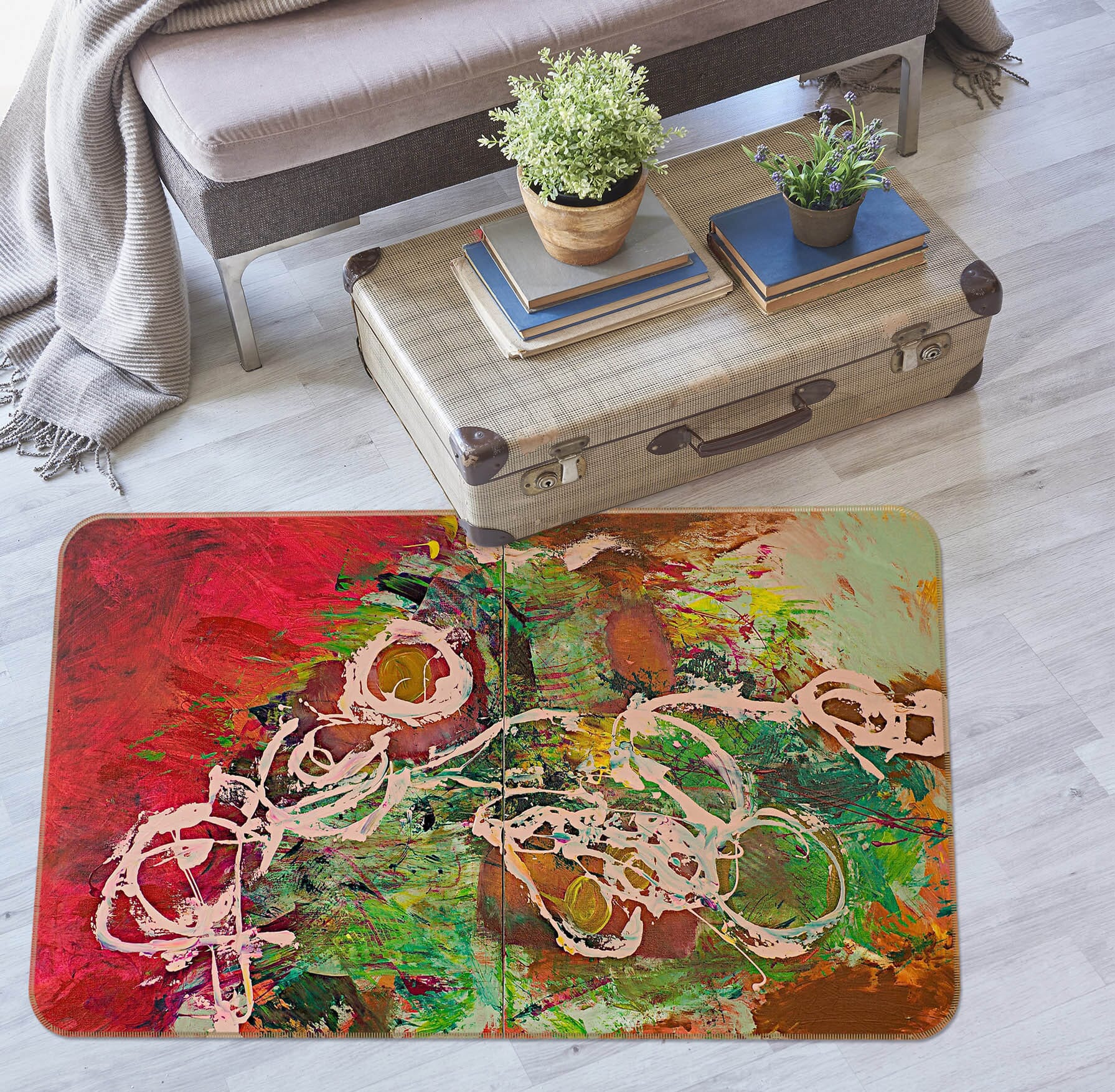 3D Color Pattern 1002 Allan P. Friedlander Rug Non Slip Rug Mat Mat AJ Creativity Home 