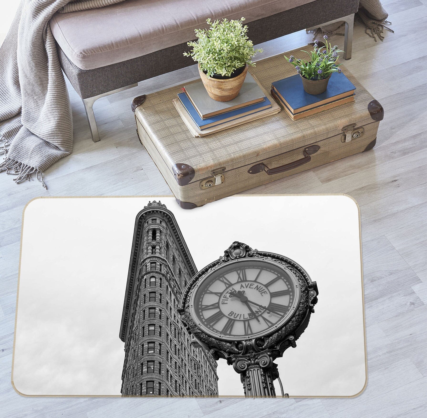 3D Grey Clock 1181 Marco Carmassi Rug Non Slip Rug Mat Mat AJ Creativity Home 