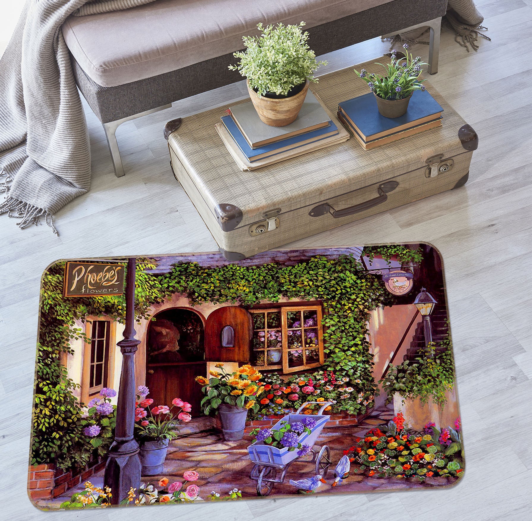 3D Houses 33162 Non Slip Rug Mat