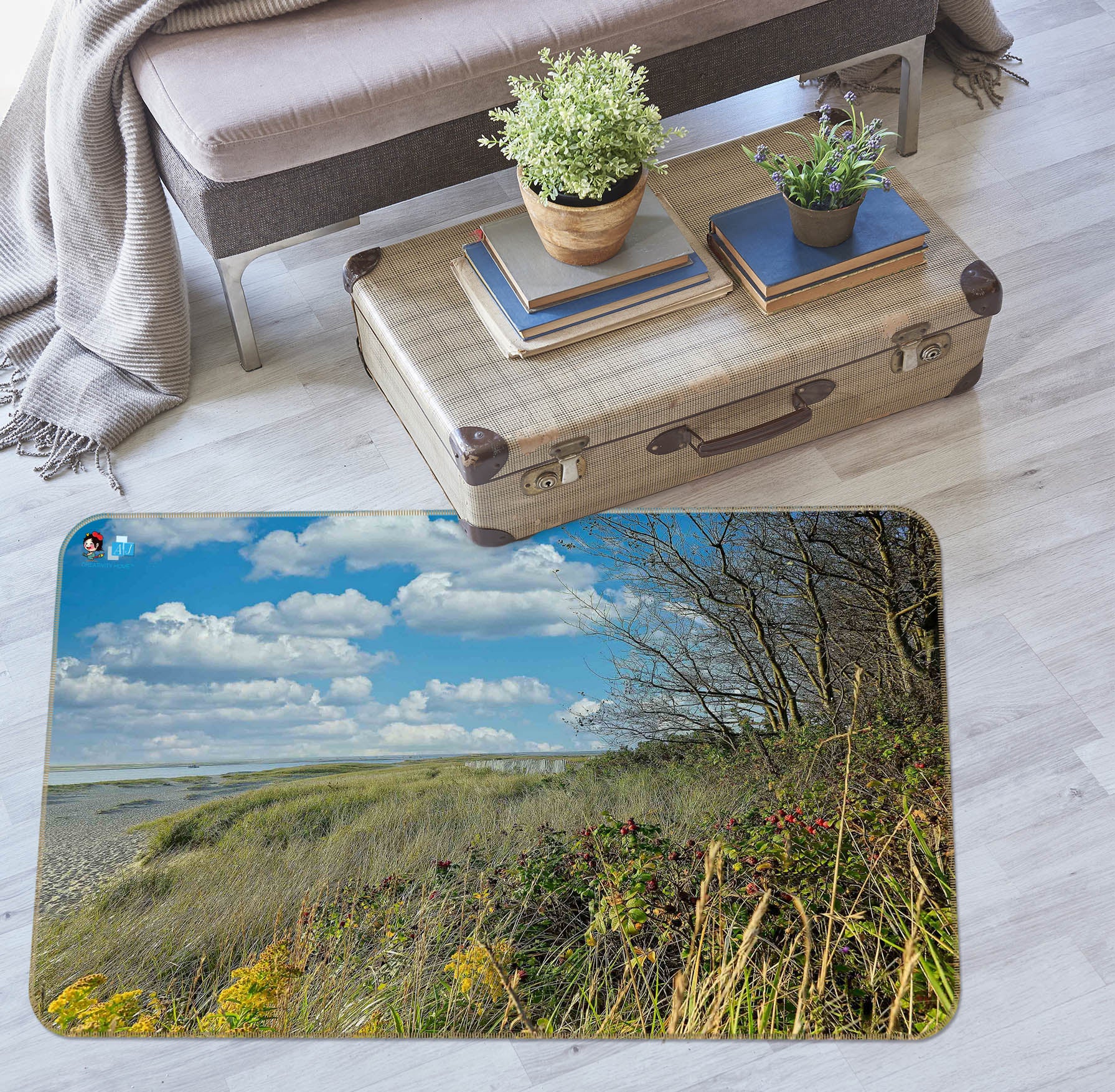 3D Withered Tree 62055 Kathy Barefield Rug Non Slip Rug Mat