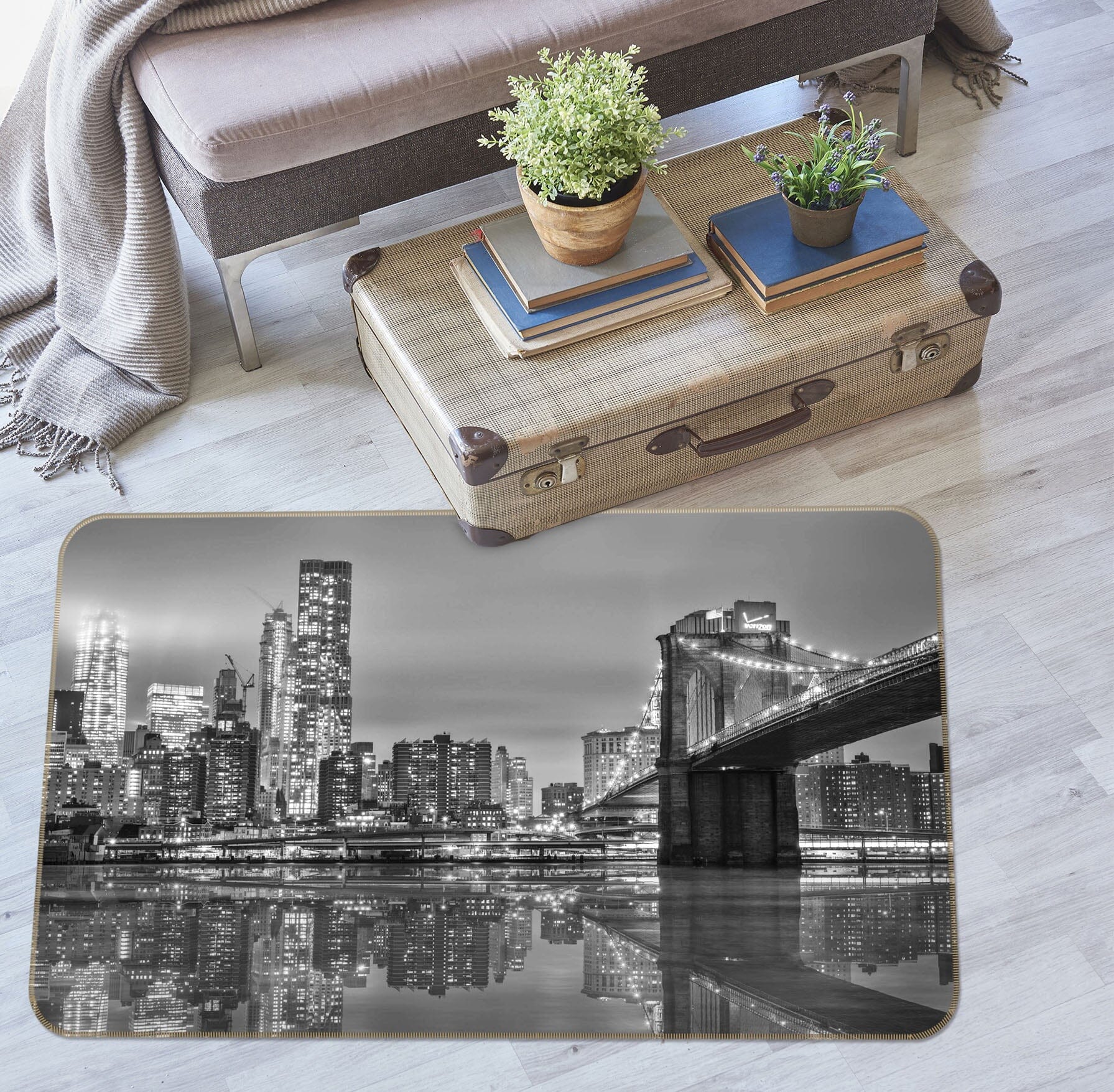 3D Grey City 1095 Marco Carmassi Rug Non Slip Rug Mat Mat AJ Creativity Home 