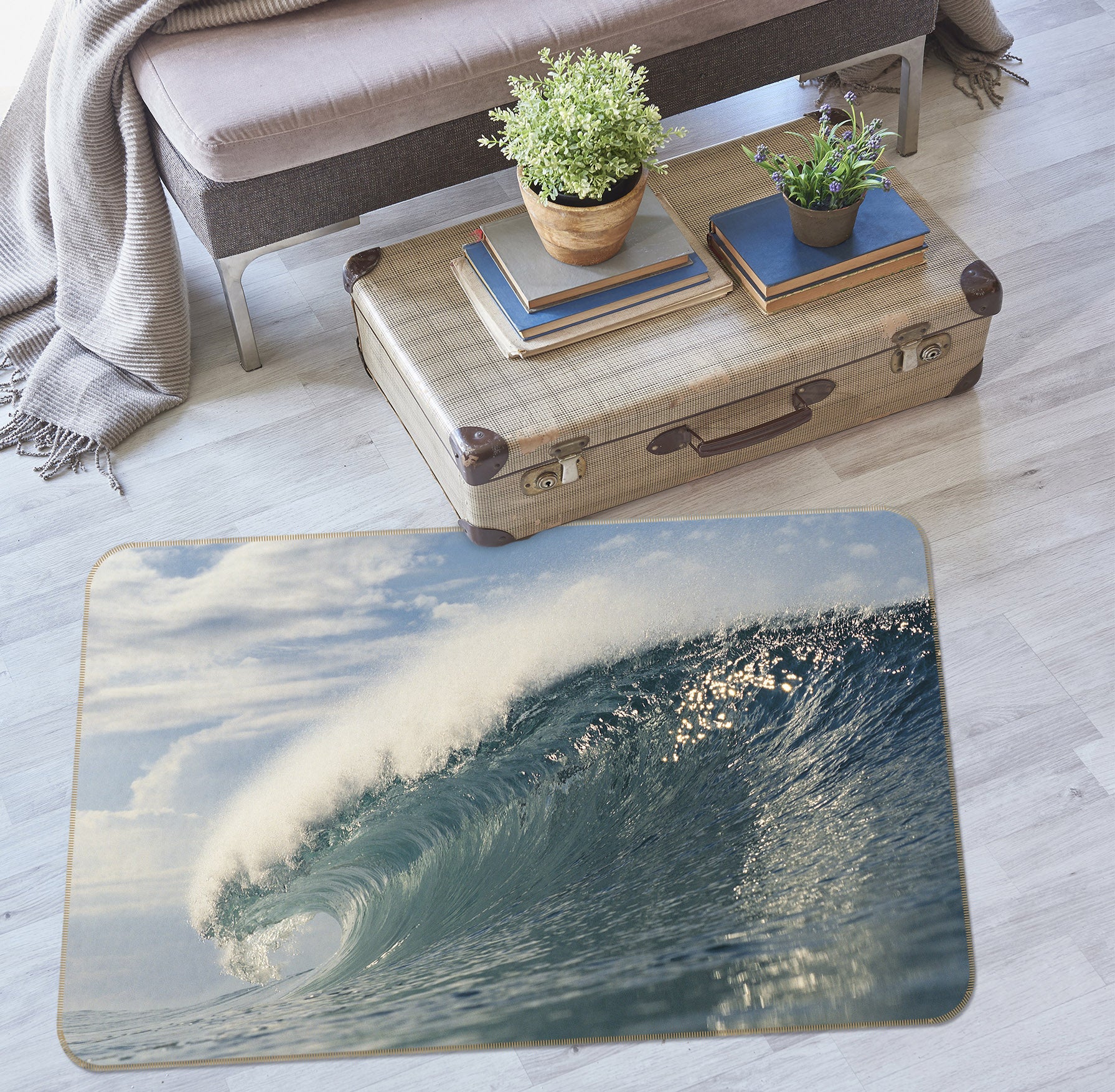 3D Waves 36001 Non Slip Rug Mat
