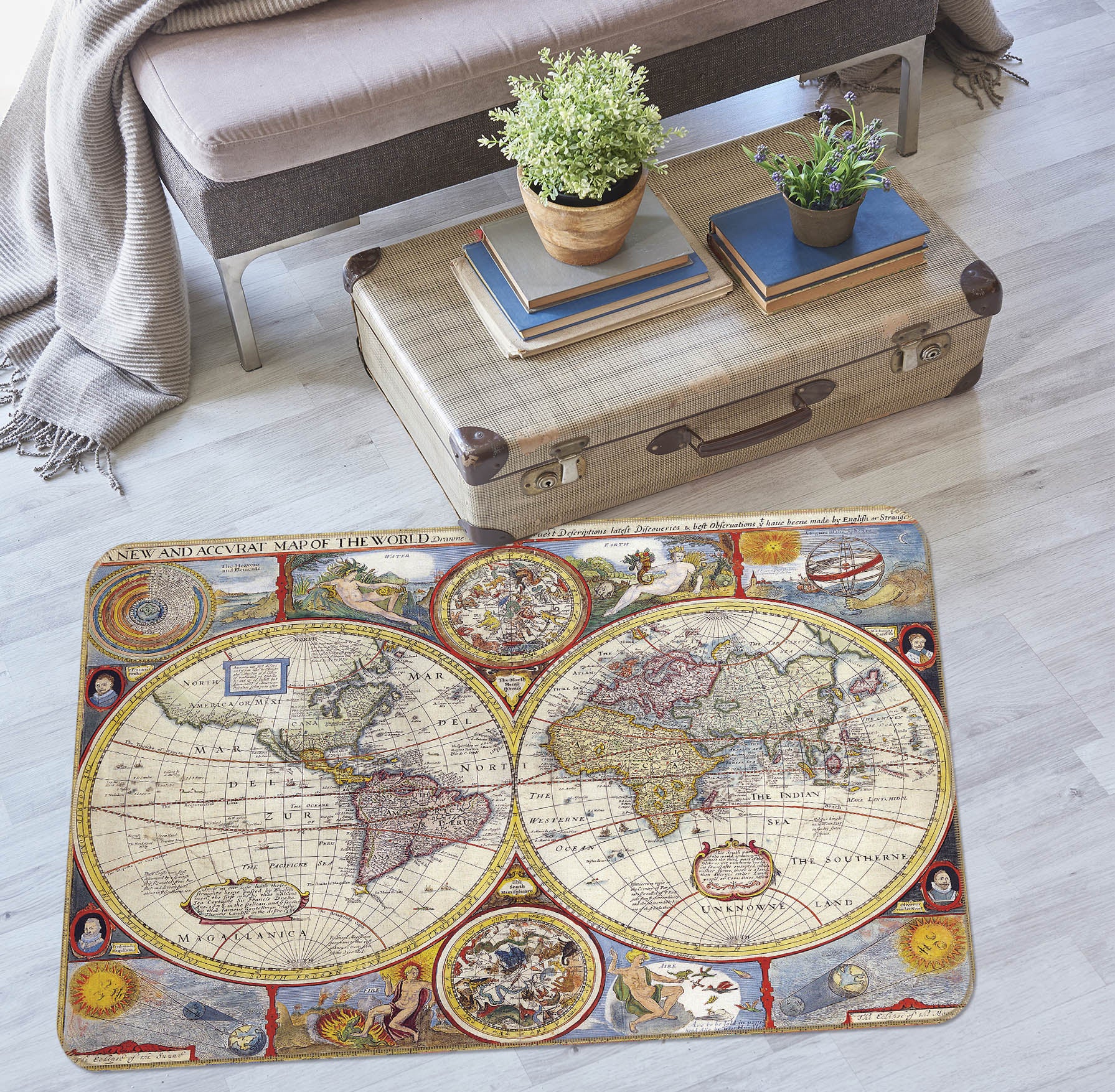 3D Map 36177 Non Slip Rug Mat