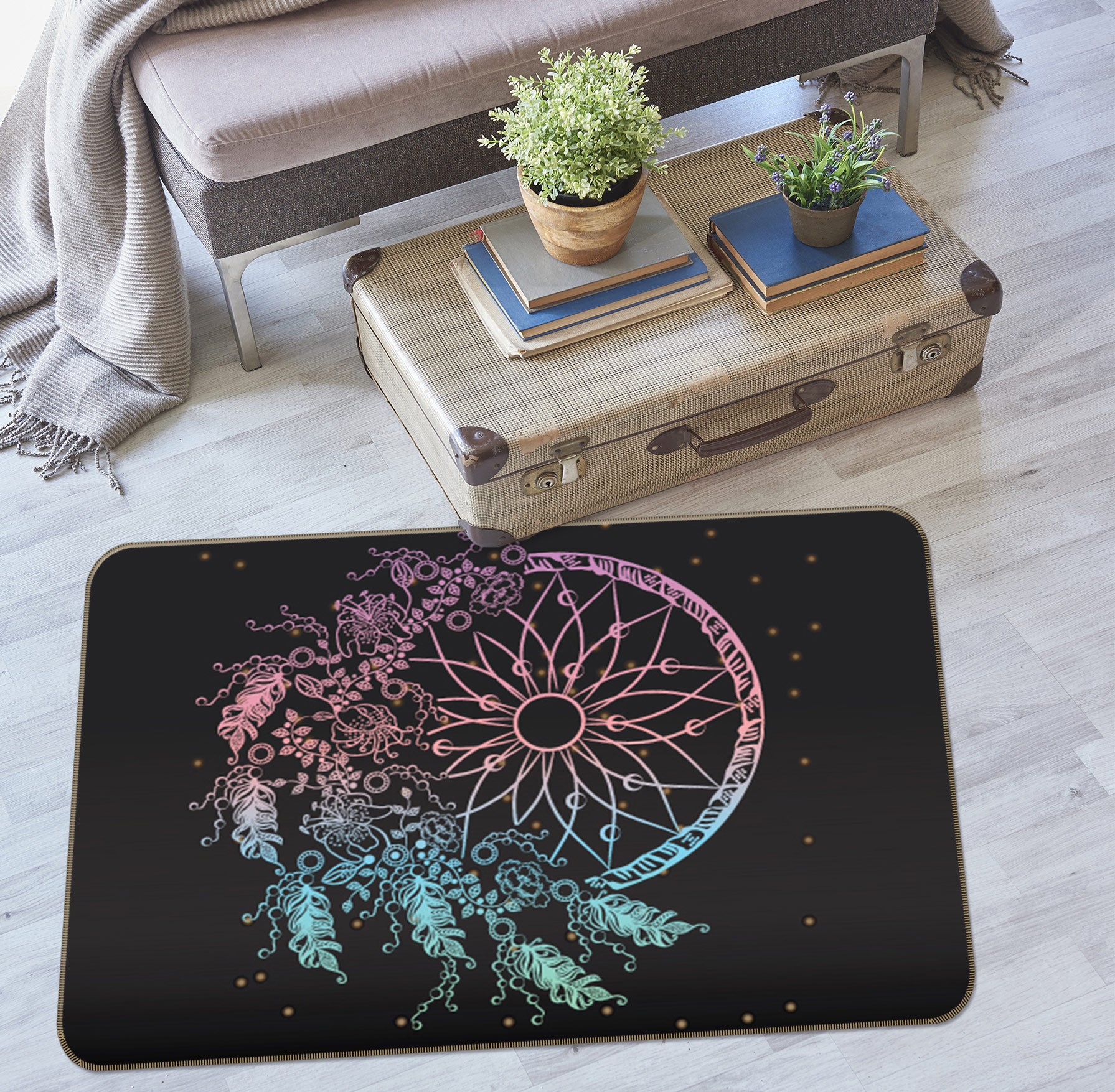 3D Dreamcatcher 37055 Non Slip Rug Mat