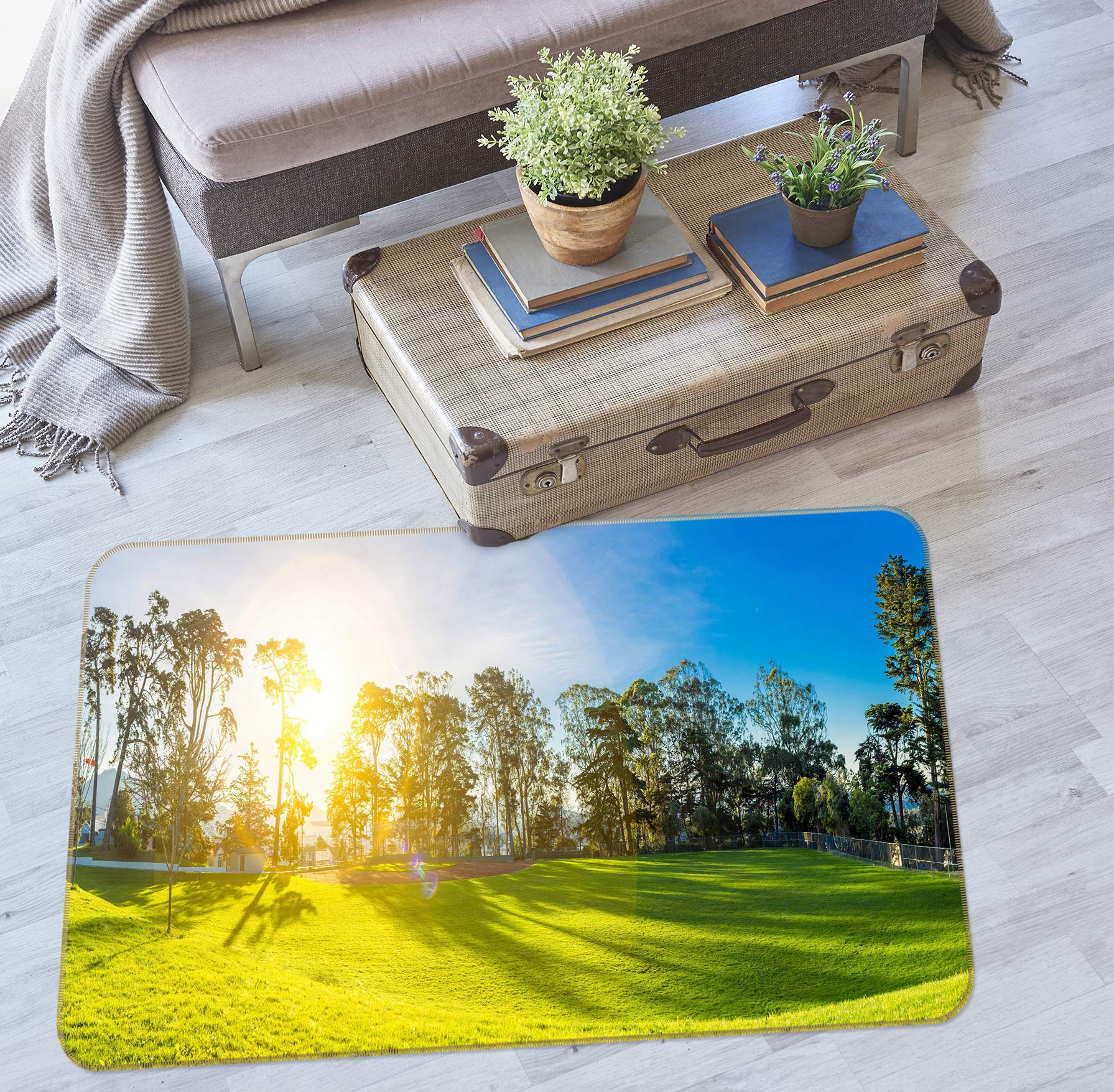3D Lawn Tree 77083 Non Slip Rug Mat