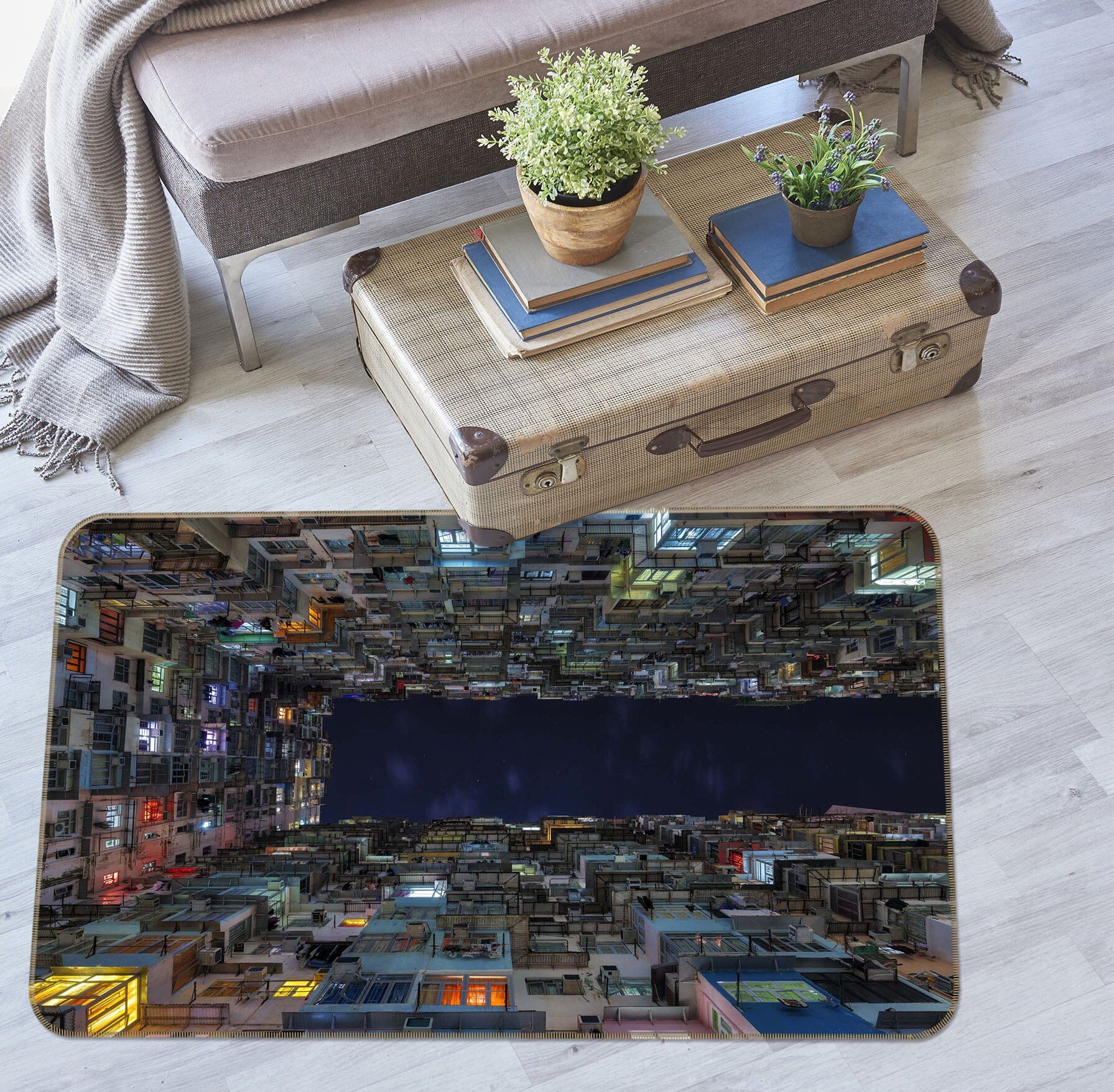 3D Tall Building 1180 Marco Carmassi Rug Non Slip Rug Mat Mat AJ Creativity Home 