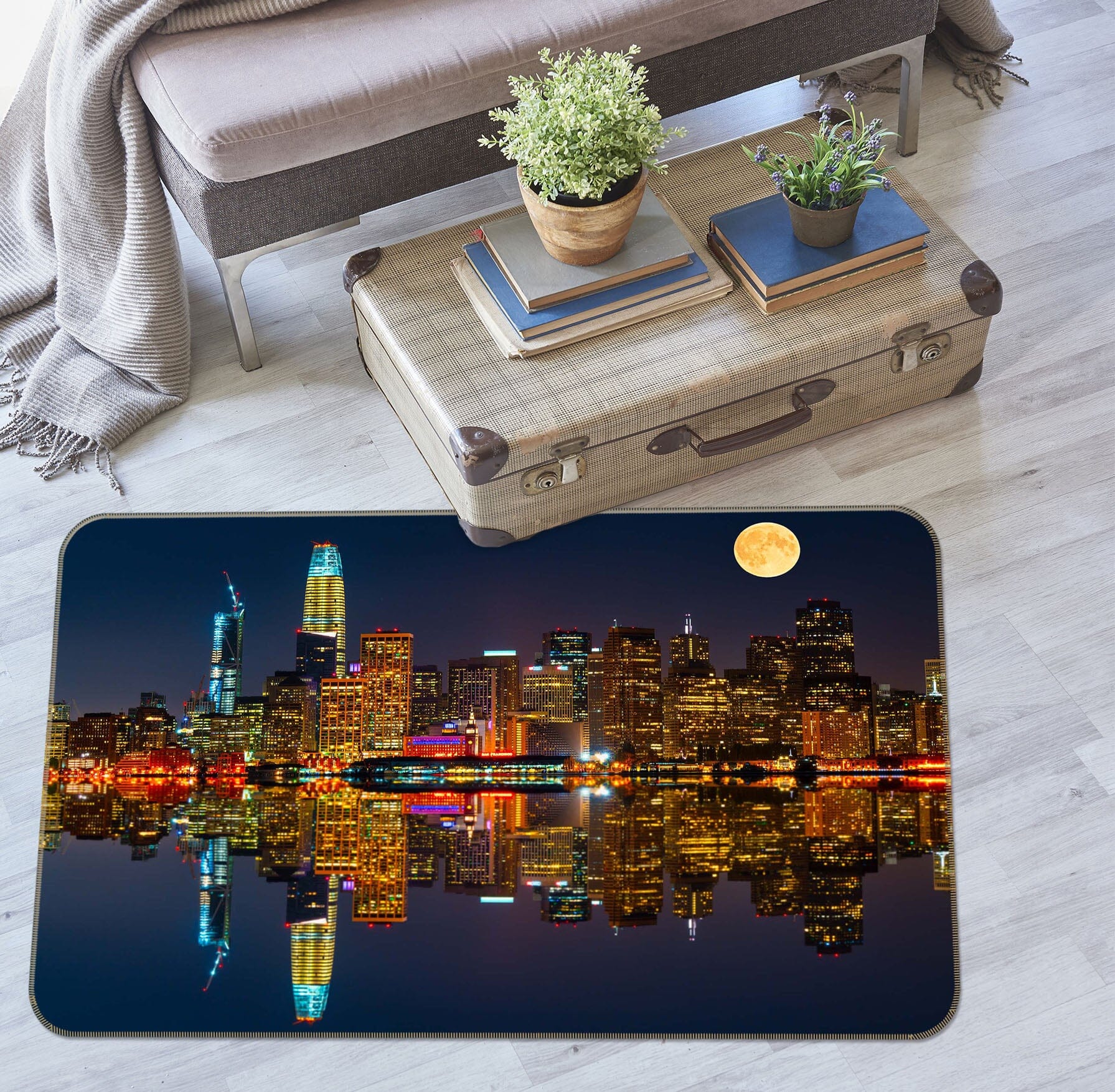 3D Water City 1174 Marco Carmassi Rug Non Slip Rug Mat Mat AJ Creativity Home 