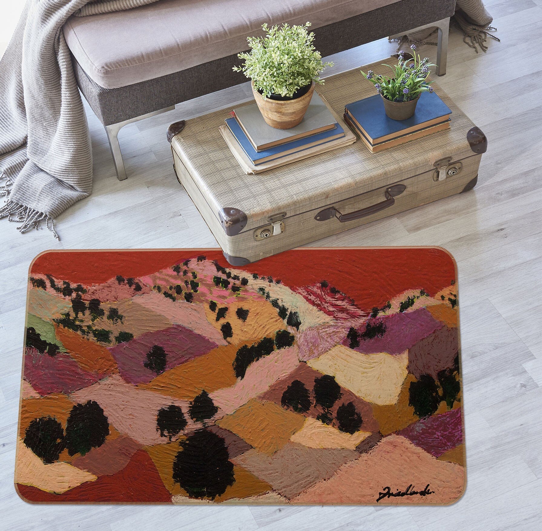 3D Valley Tree 1004 Allan P. Friedlander Rug Non Slip Rug Mat Mat AJ Creativity Home 