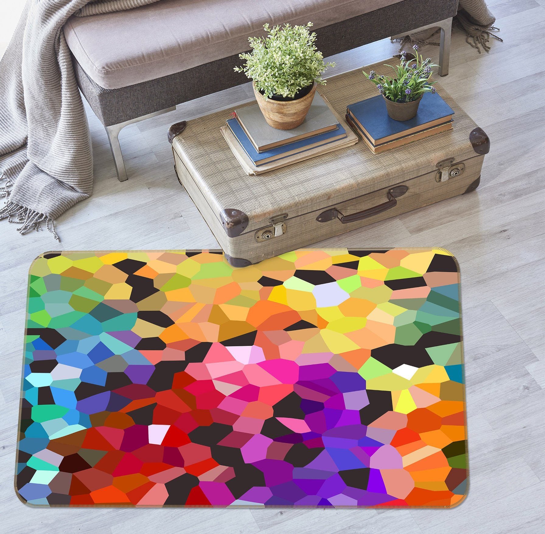 3D Bright Colors 1003 Shandra Smith Rug Non Slip Rug Mat Mat AJ Creativity Home 