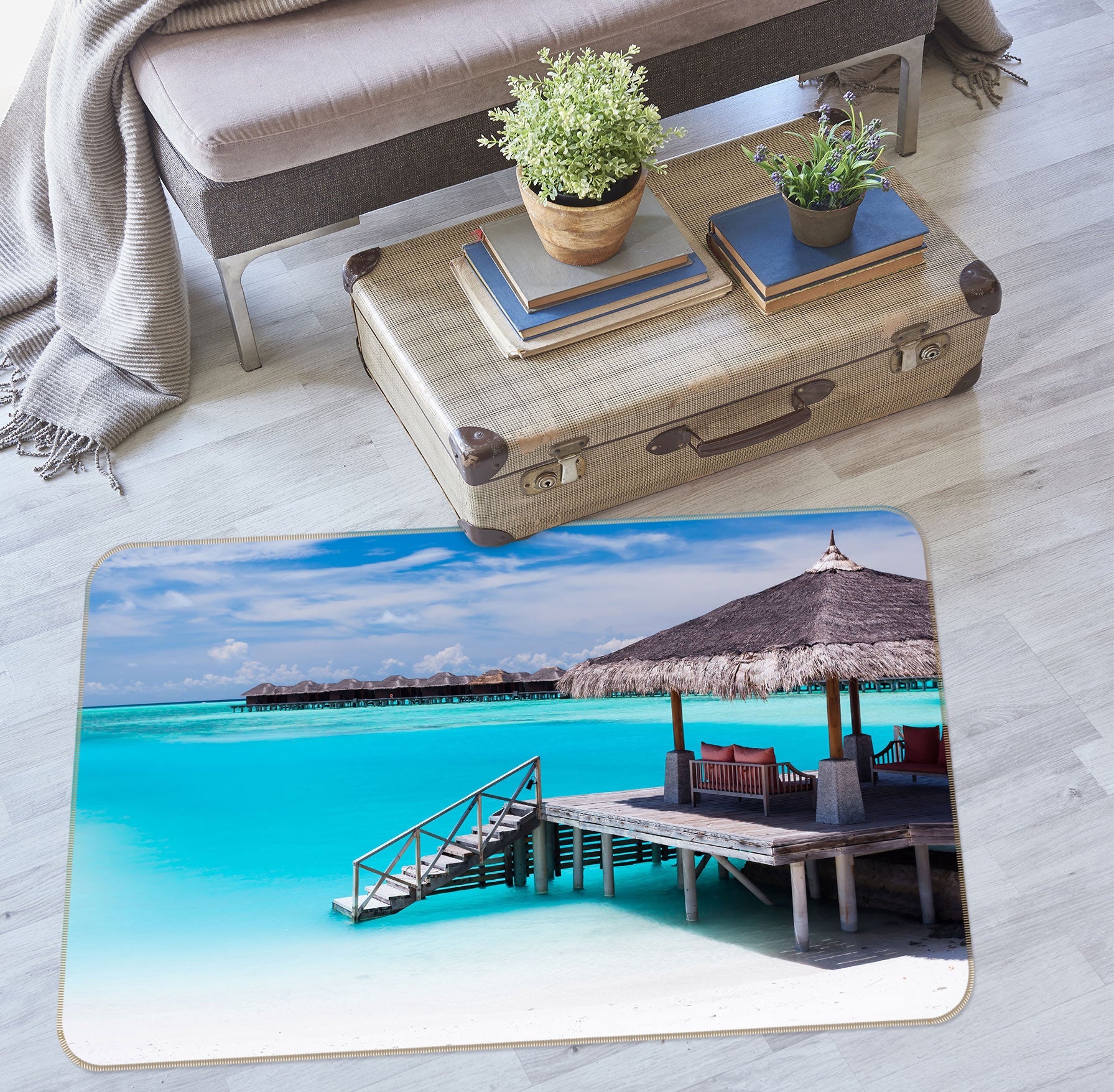 3D Seaside 76293 Non Slip Rug Mat