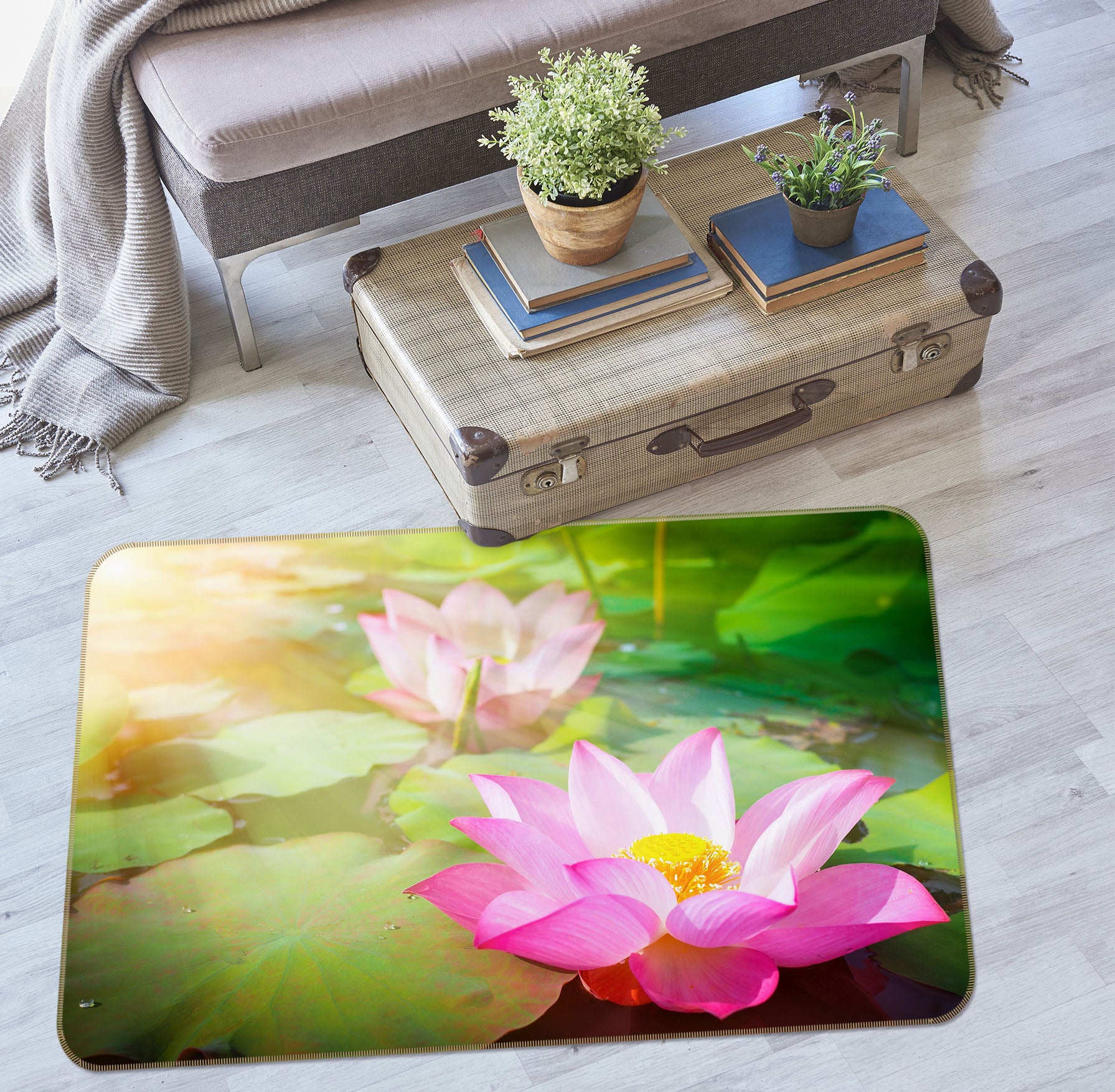 3D Lotus 31002 Non Slip Rug Mat