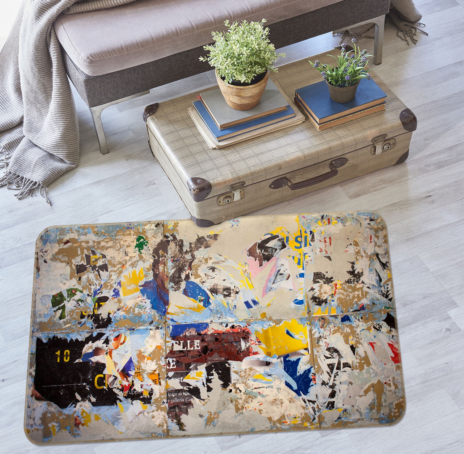 3D Pattern 31079 Non Slip Rug Mat