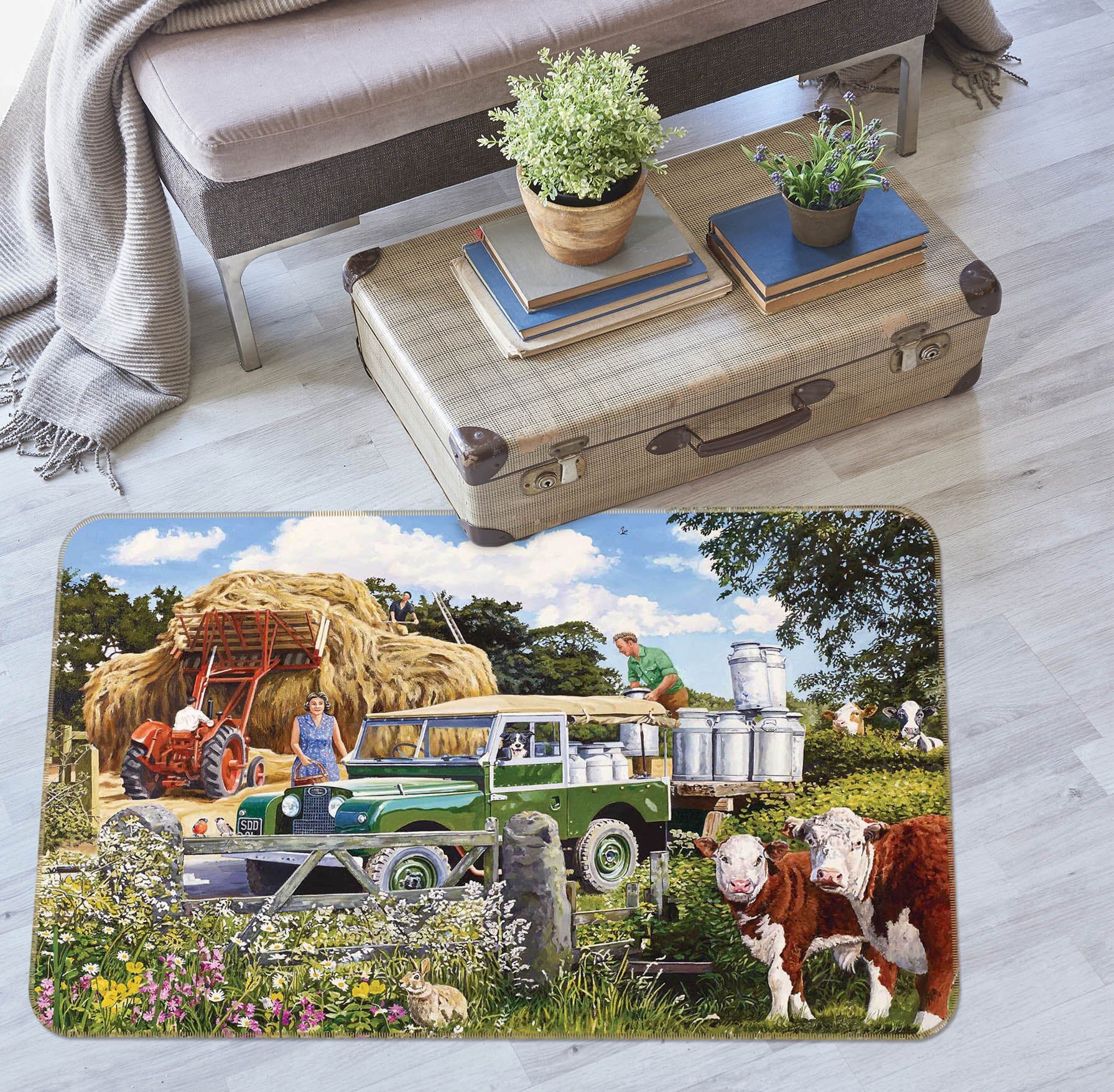 3D Collecting The Churns 1064 Trevor Mitchell Rug Non Slip Rug Mat Mat AJ Creativity Home 