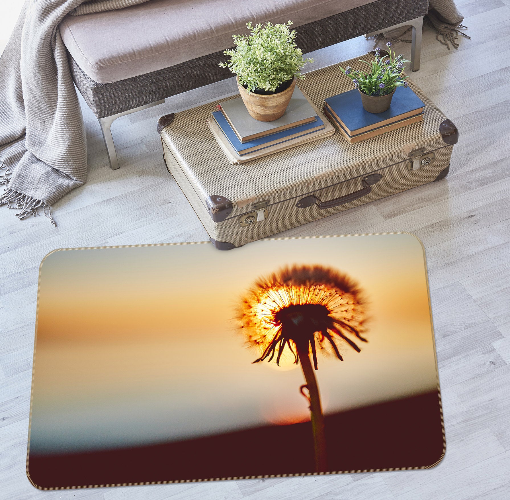 3D Dandelion 30219 Non Slip Rug Mat