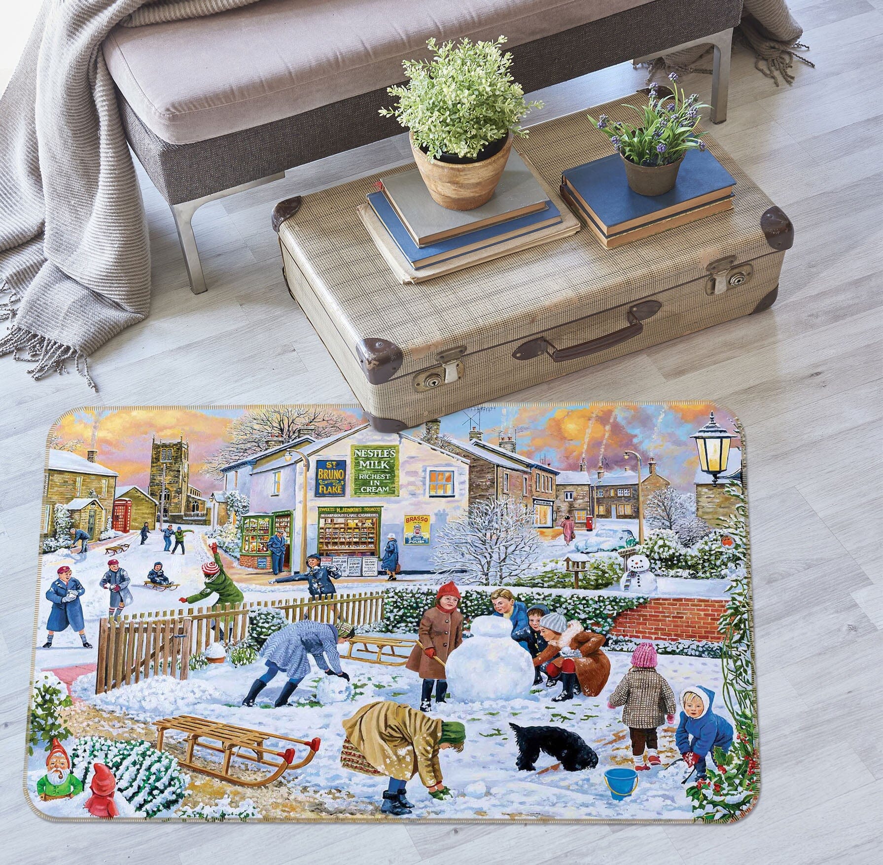3D Winter Games 1127 Trevor Mitchell Rug Non Slip Rug Mat Mat AJ Creativity Home 