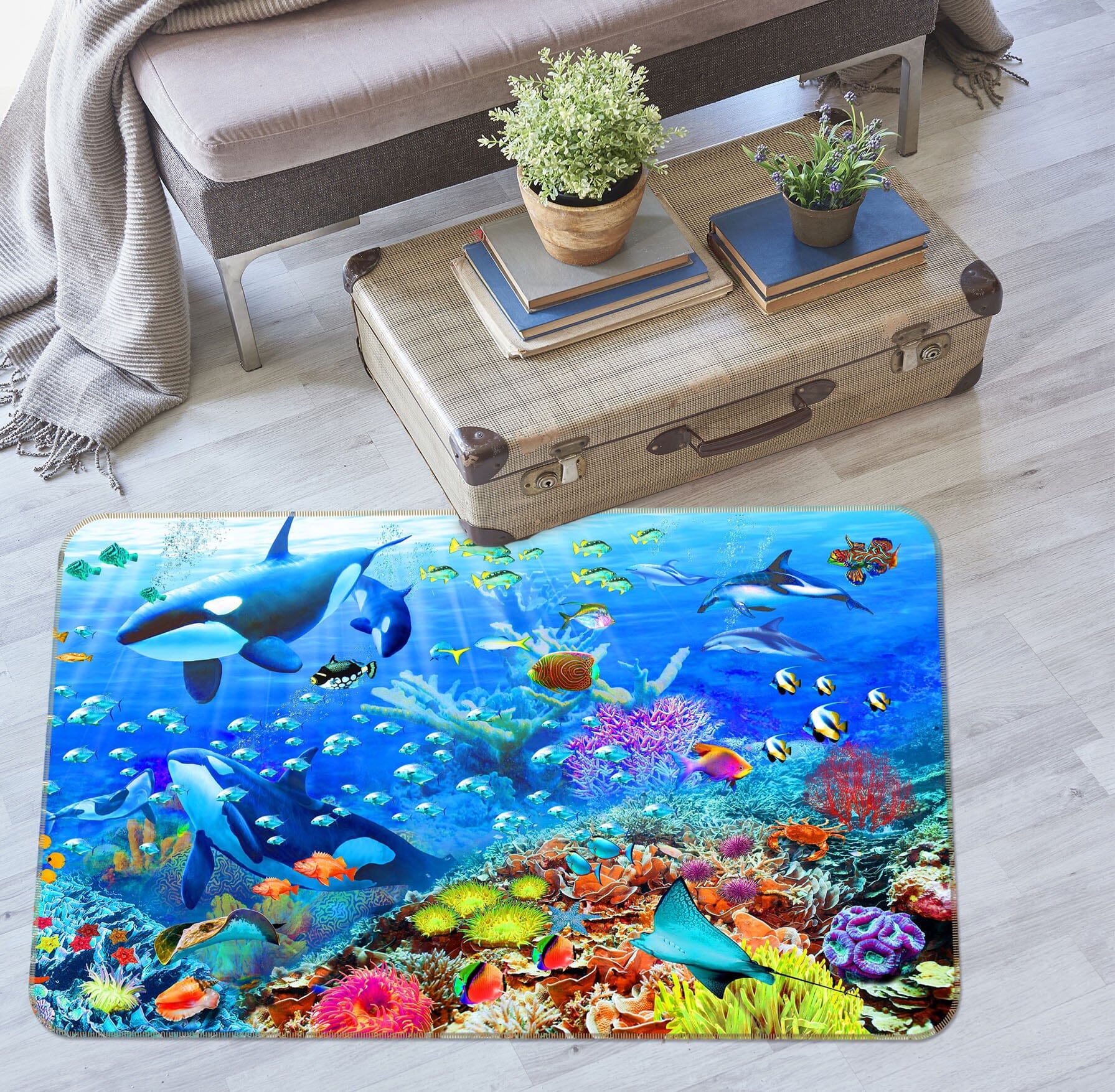3D The Underwater World 1061 Adrian Chesterman Rug Non Slip Rug Mat Mat AJ Creativity Home 