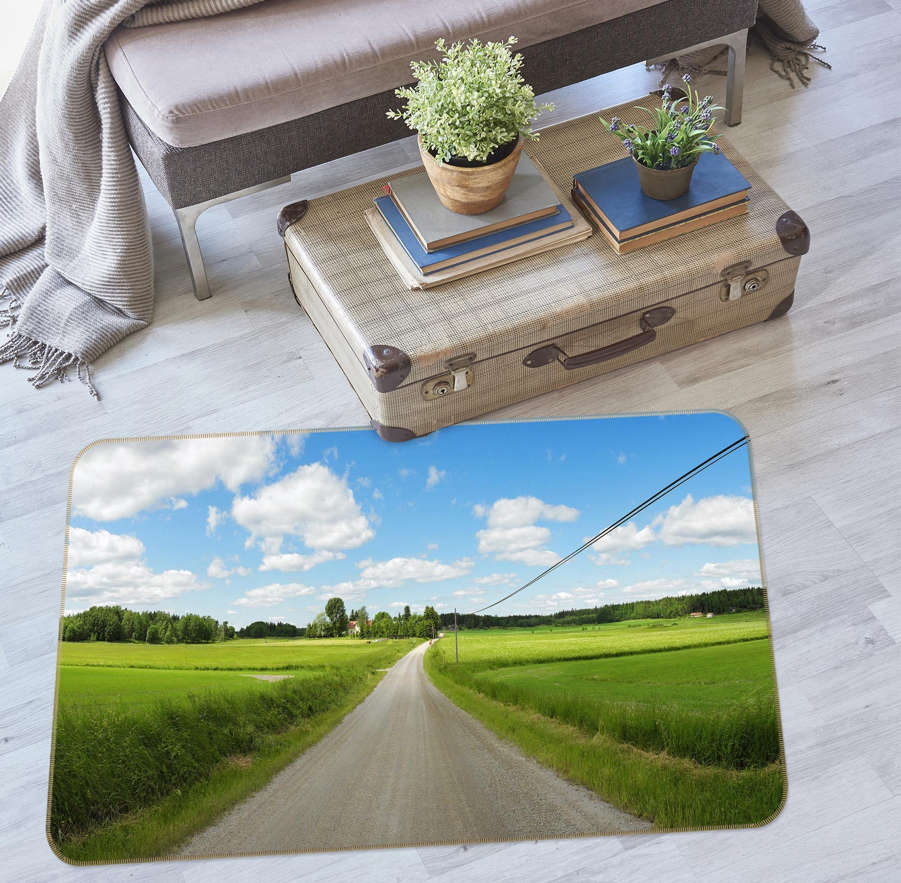 3D Grass Path 75272 Non Slip Rug Mat