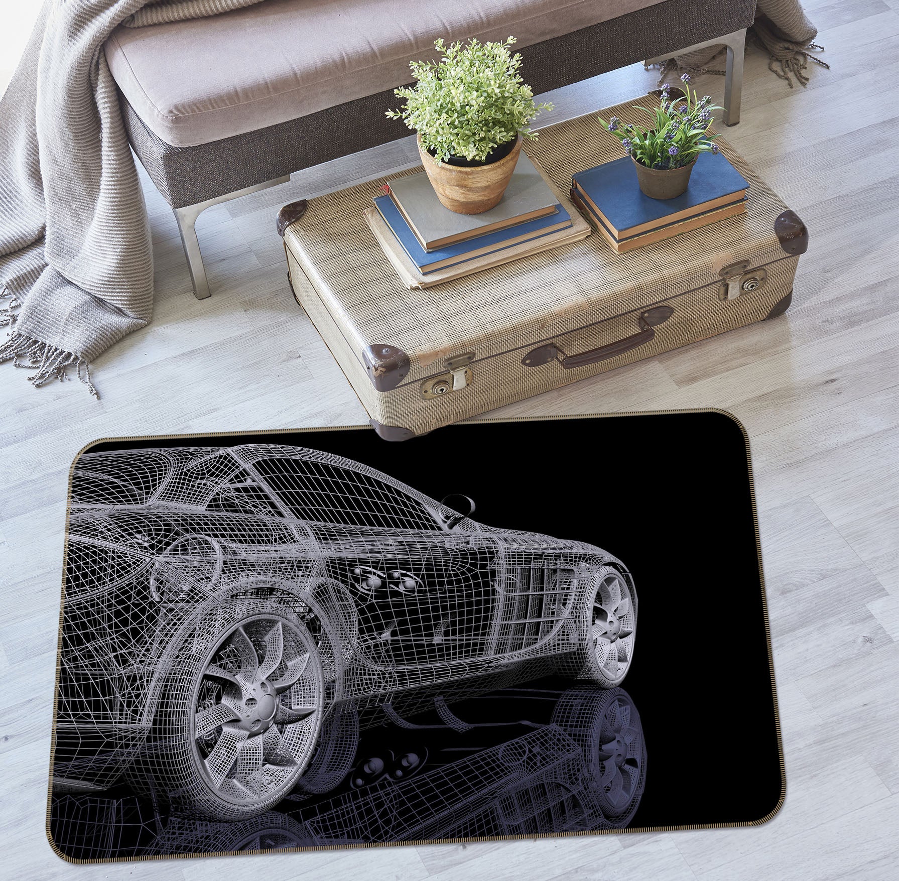 3D Car Lines 42046 Vehicle Non Slip Rug Mat