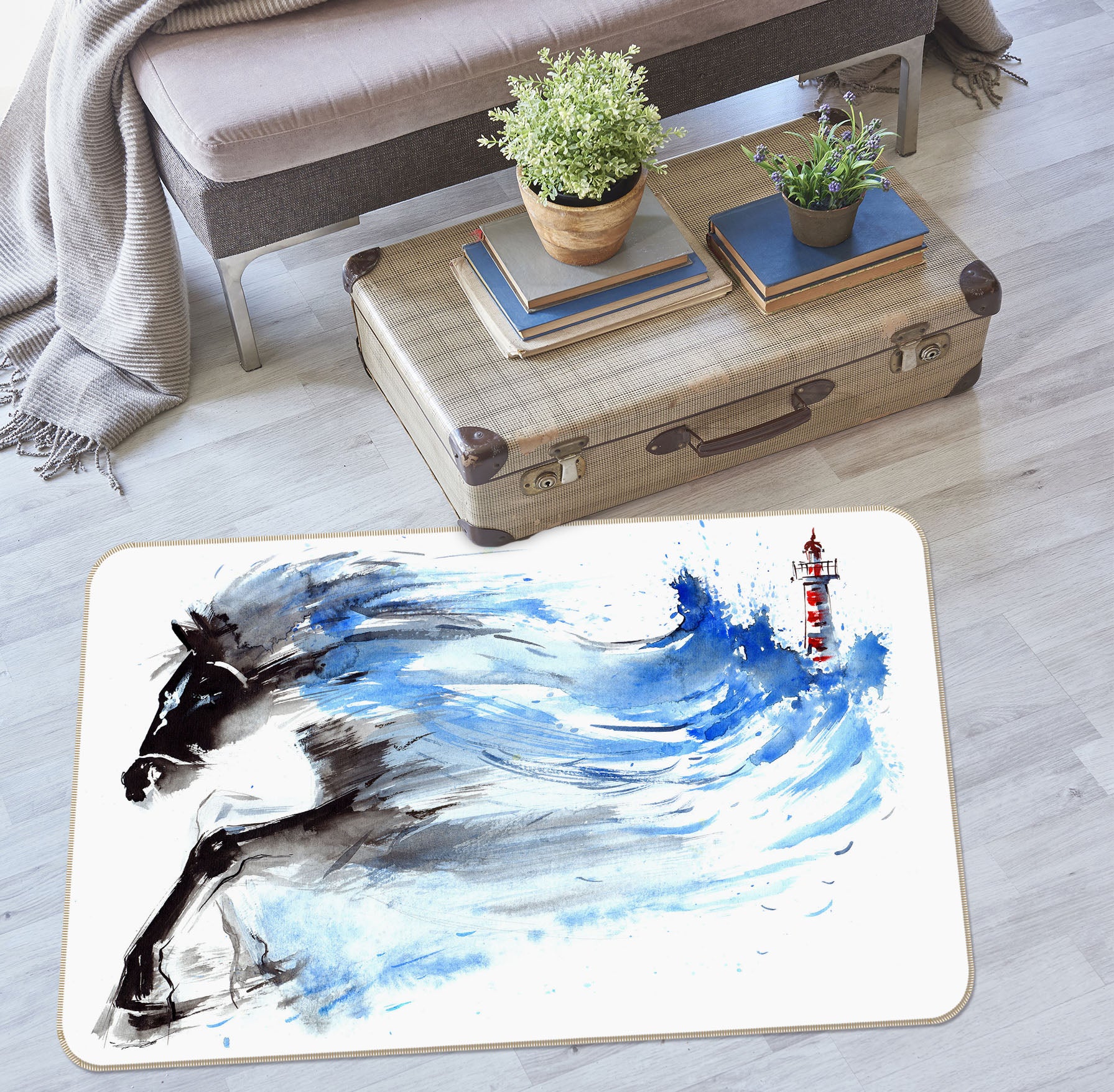 3D Horse 34115 Non Slip Rug Mat