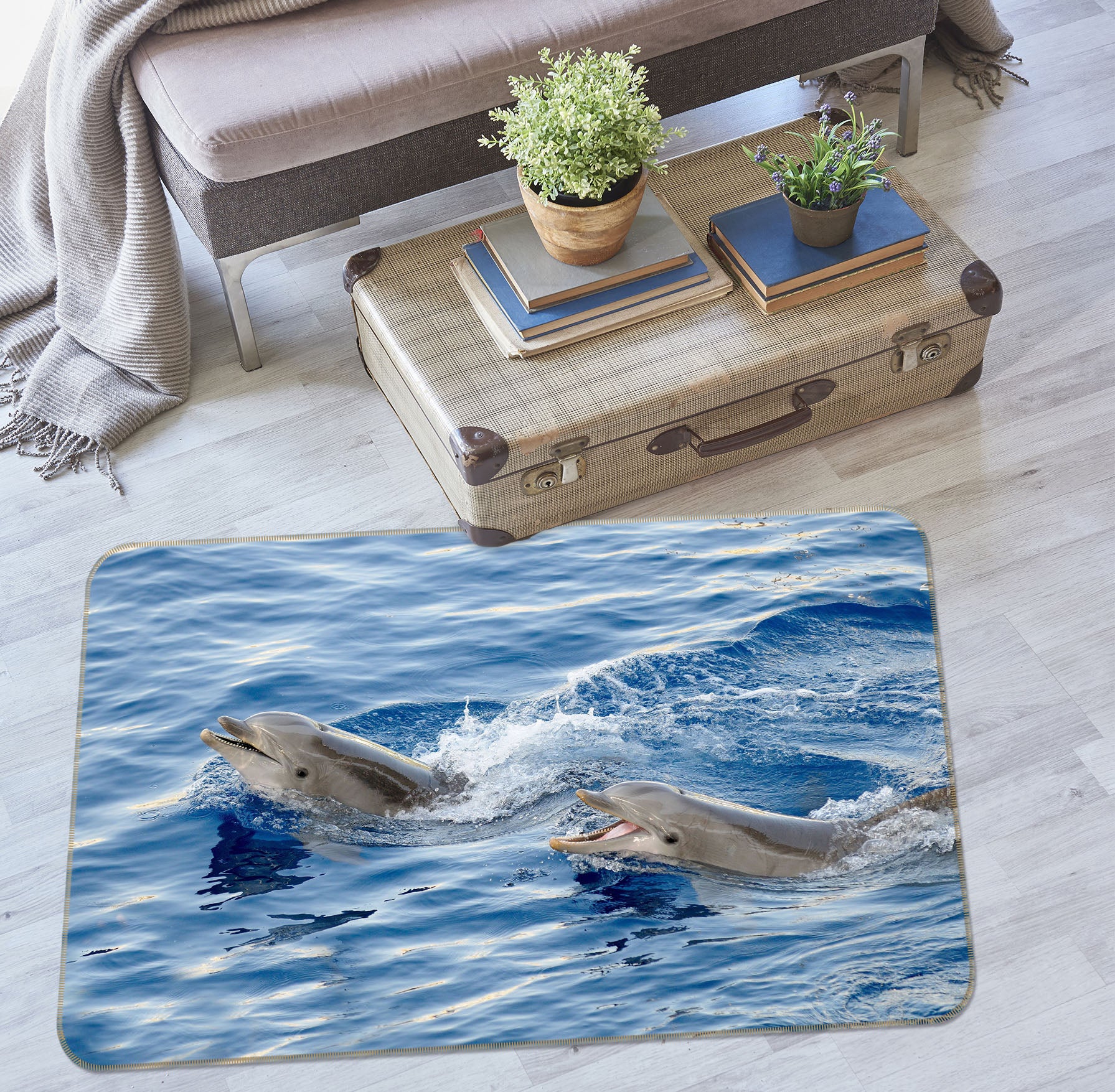 3D Dolphin 30133 Non Slip Rug Mat