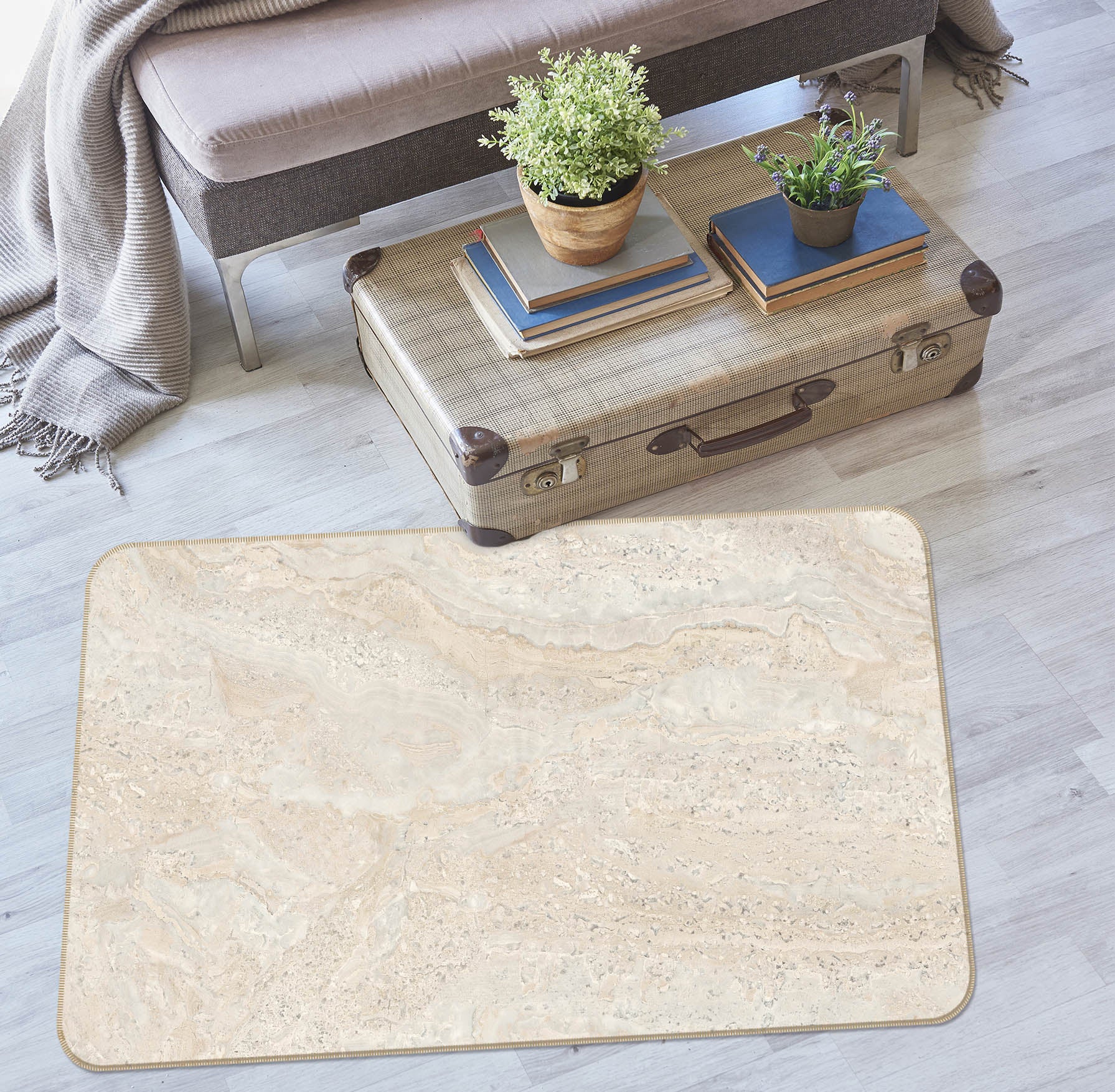 3D Marbling 36087 Non Slip Rug Mat