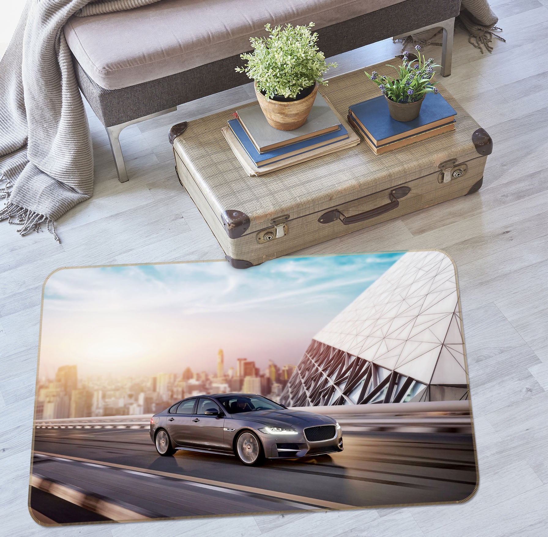3D Car Driving 42091 Vehicle Non Slip Rug Mat