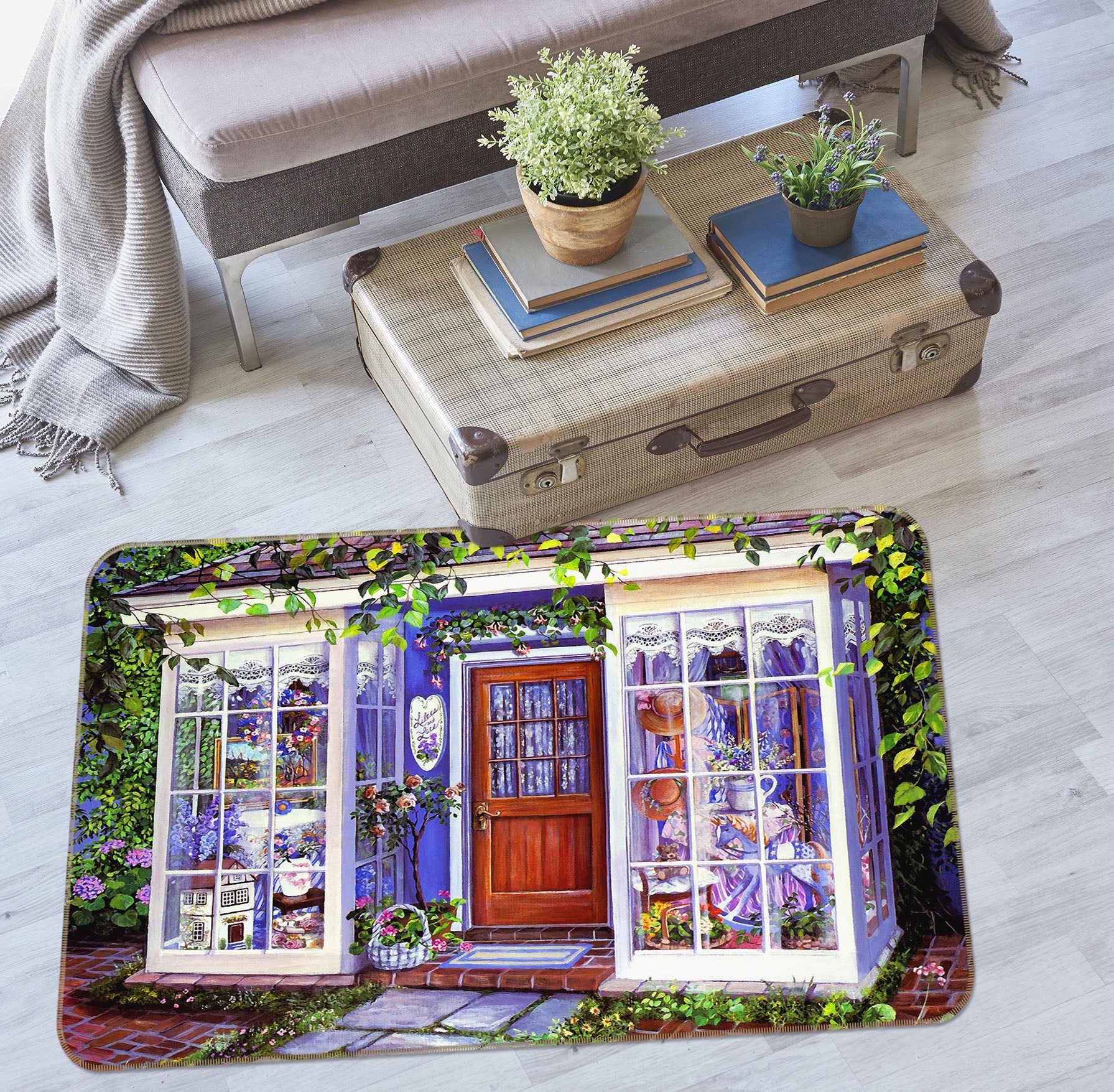 3D Street Window 33153 Non Slip Rug Mat