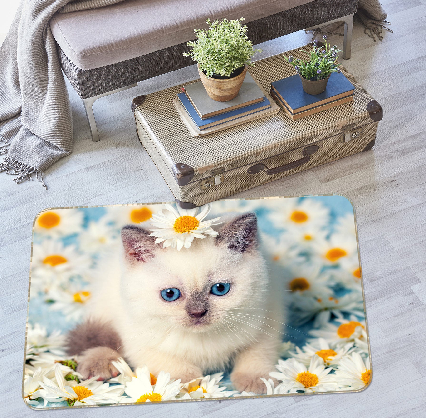 3D Kitten Daisy 37040 Non Slip Rug Mat