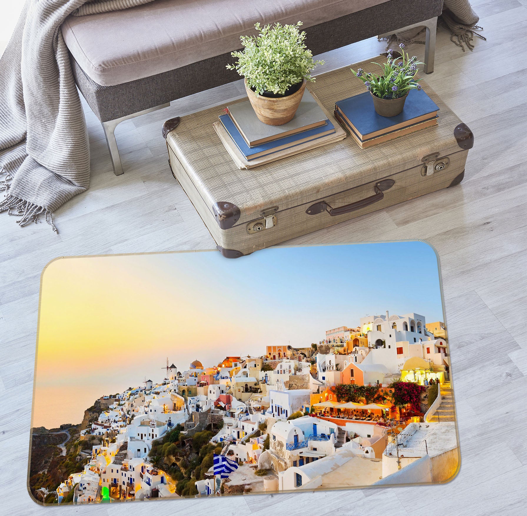 3D Houses 34111 Non Slip Rug Mat