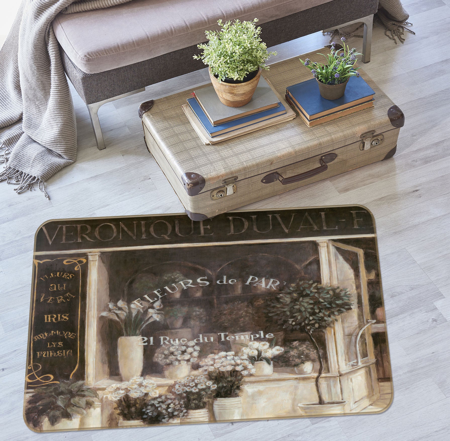 3D Flower Shop 32048 Non Slip Rug Mat