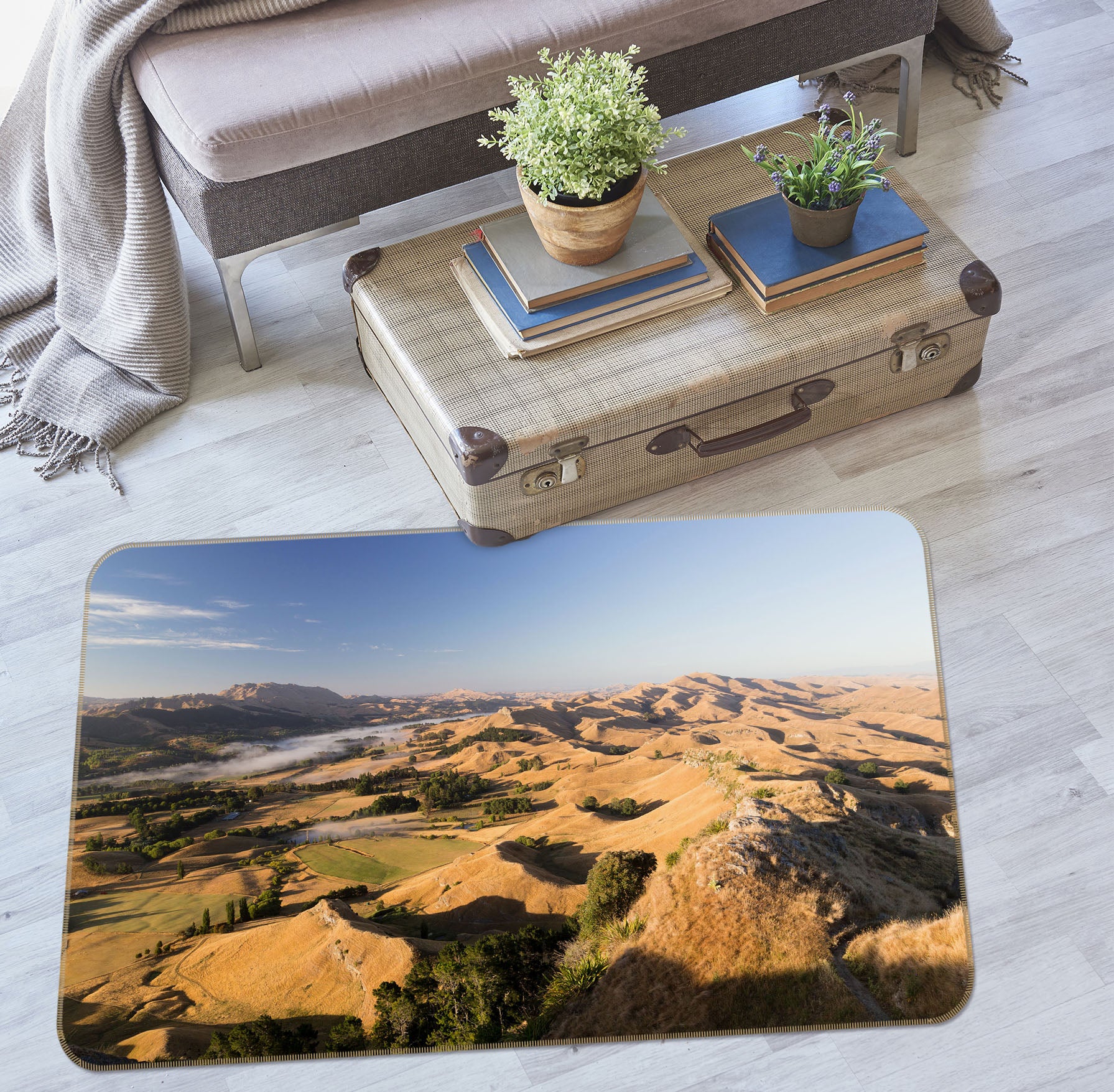 3D Mountains 35185 Non Slip Rug Mat